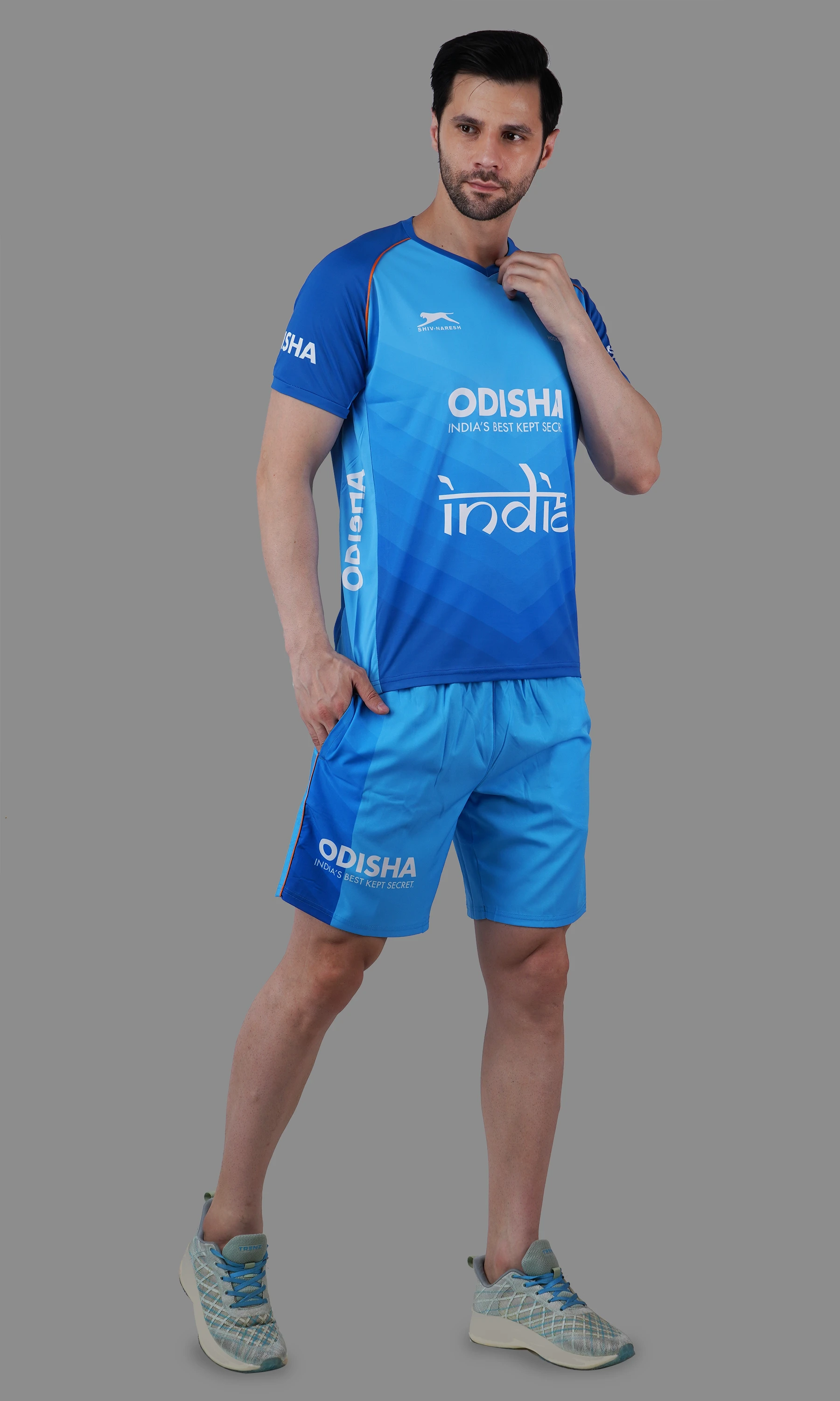 hockey kit royal white