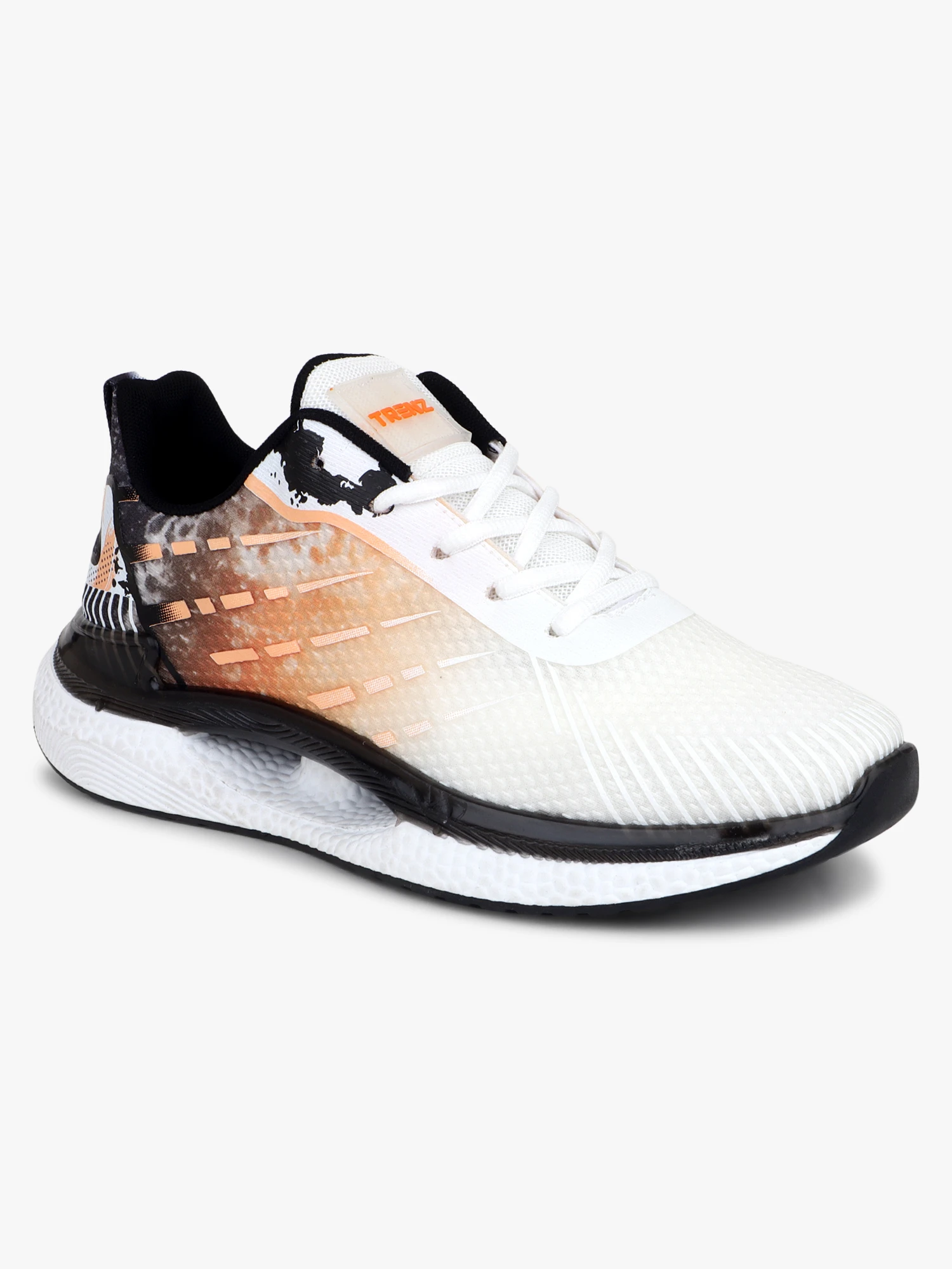 White and Black lace-up sports shoes – Shiv Naresh