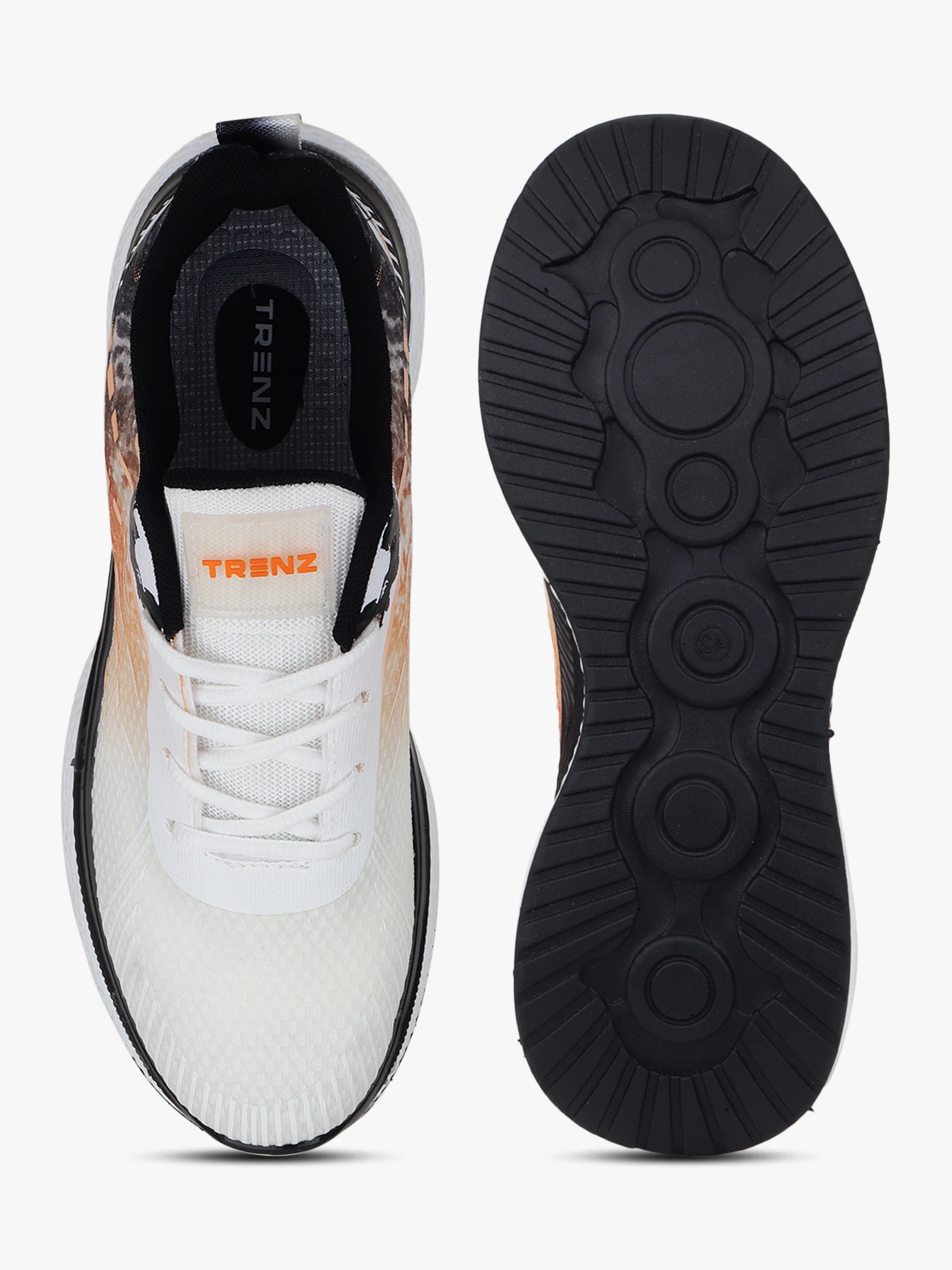 White and Black lace-up sports shoes – Shiv Naresh