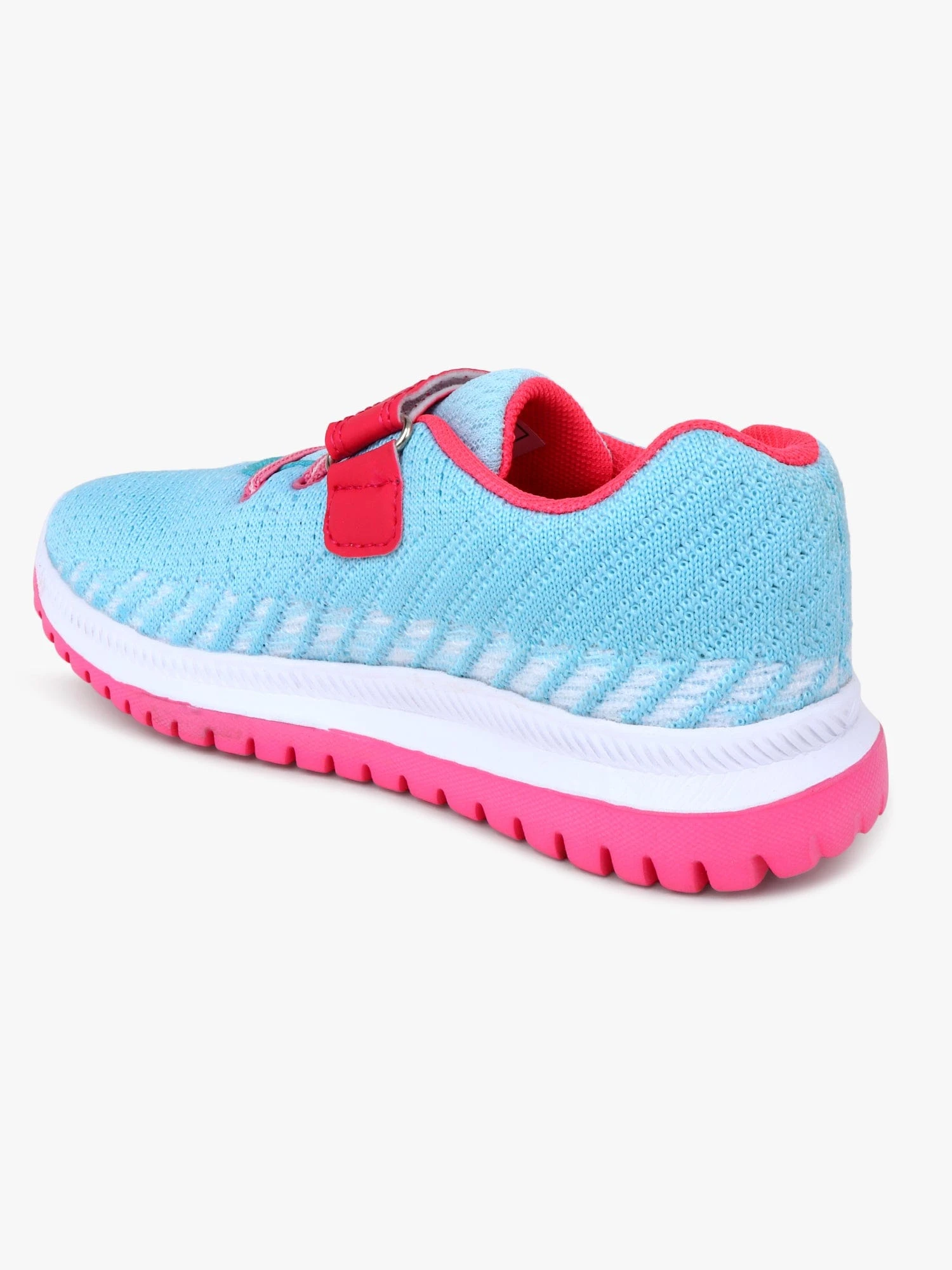 Sky blue lace-up shoes for kids by Shivnaresh