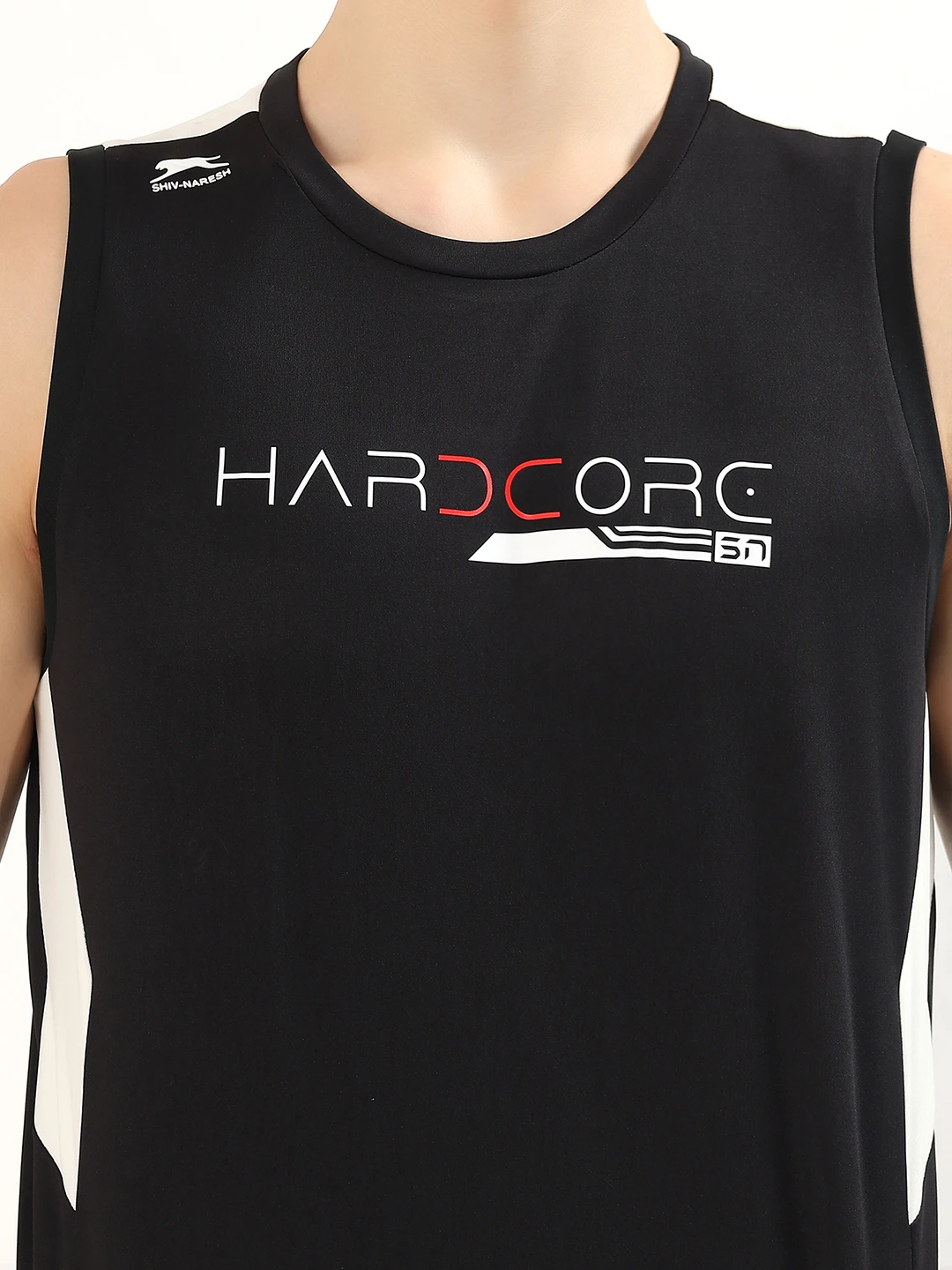 Men's Performance Training Tank Black White by Shiv Naresh