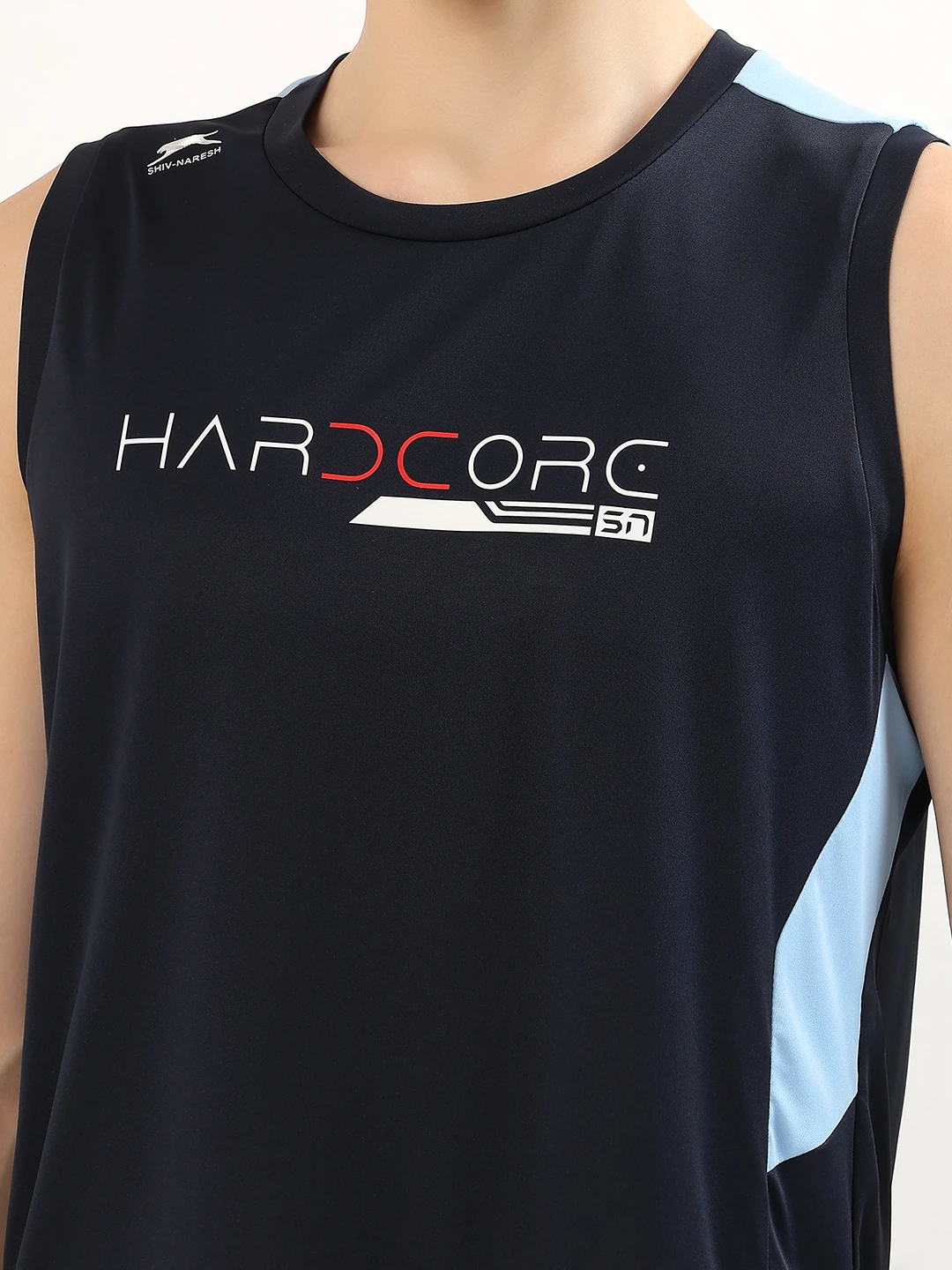 Men's Performance Training Tank Navy Sky by Shiv Naresh