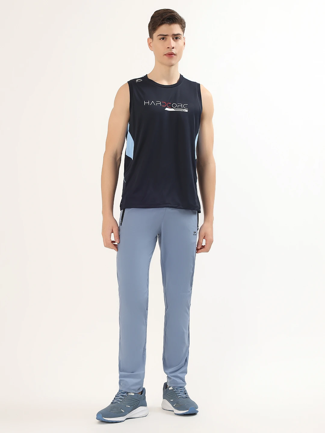 Men's Performance Training Tank Navy Sky by Shiv Naresh