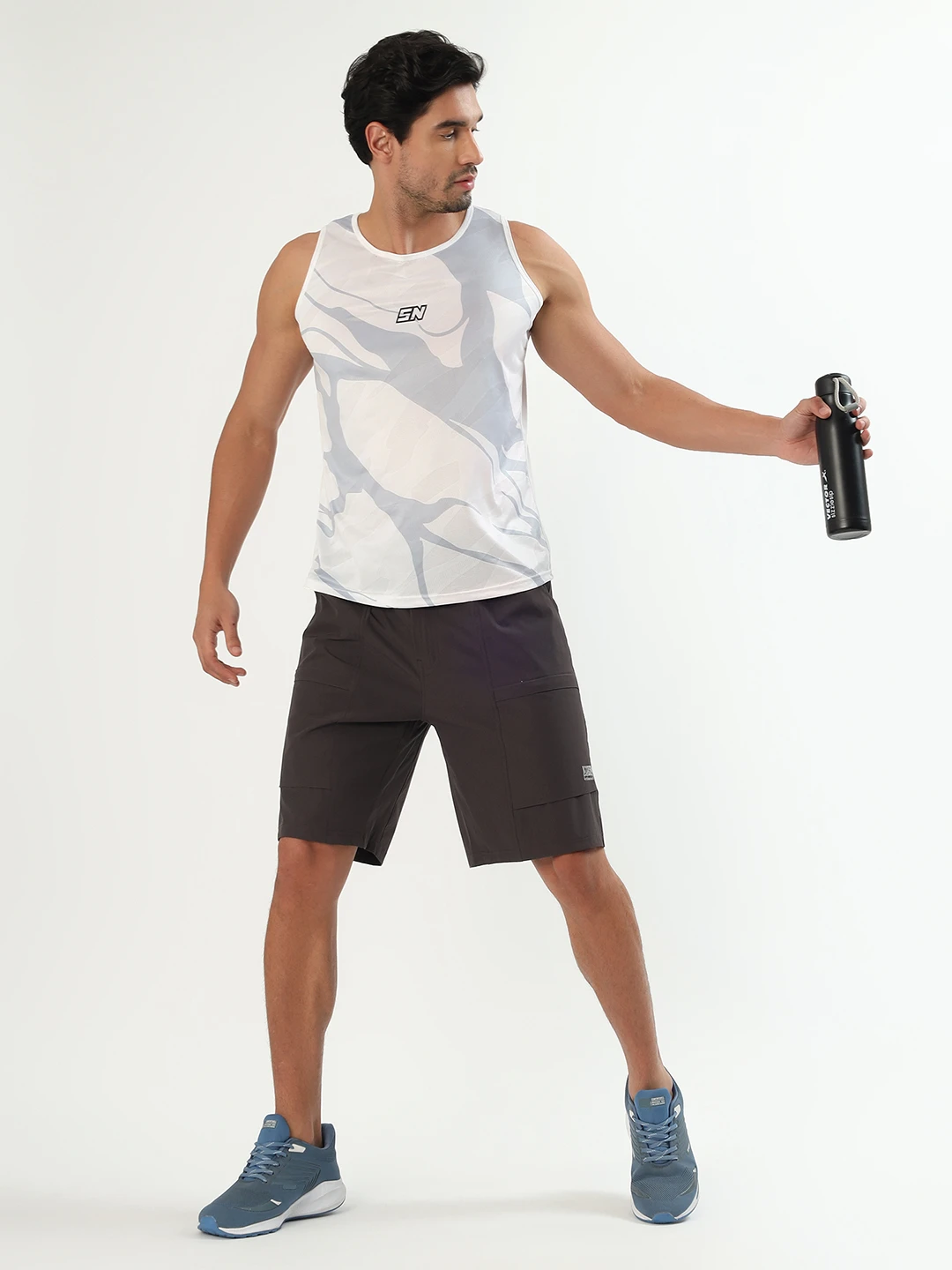 Men's Elite Performance Outdoor Utility Shorts Dark Grey by Shiv Naresh