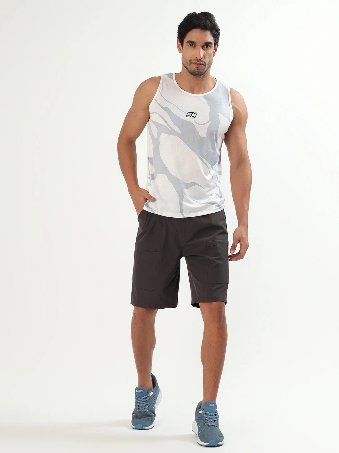 Men's Elite Performance Outdoor Utility Shorts Dark Grey by Shiv Naresh