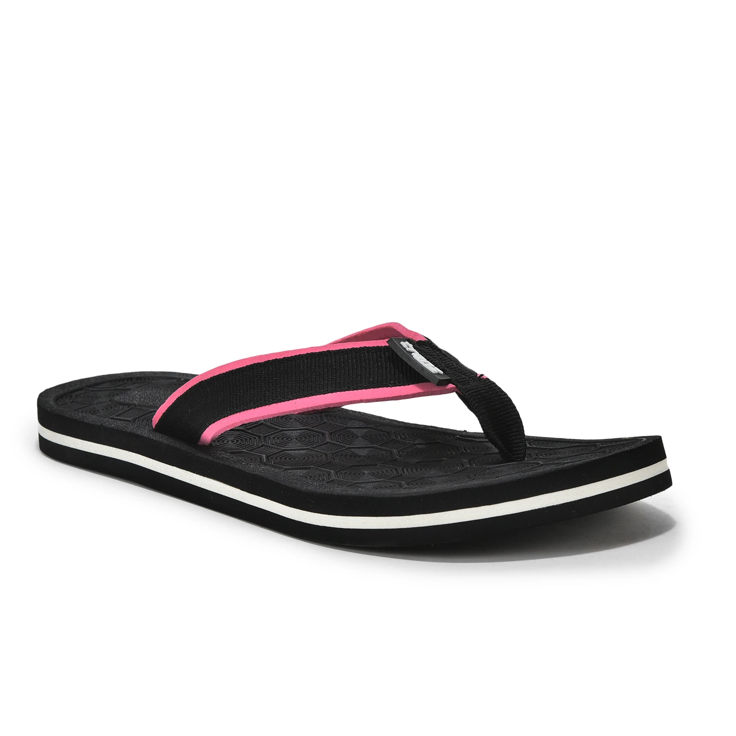 Black & Pink women's slip-on slipper