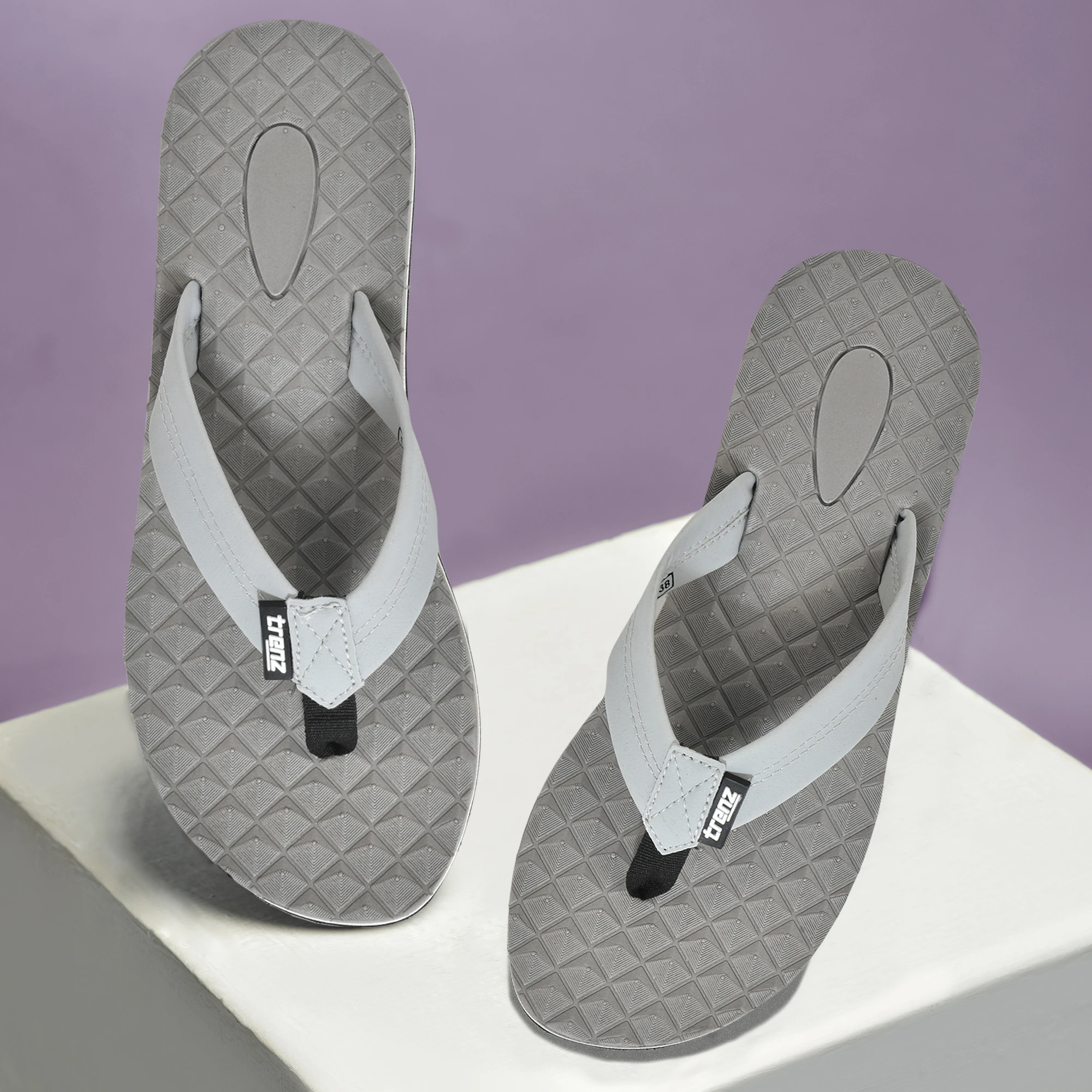 Light Grey slip-on slider Slippers for women