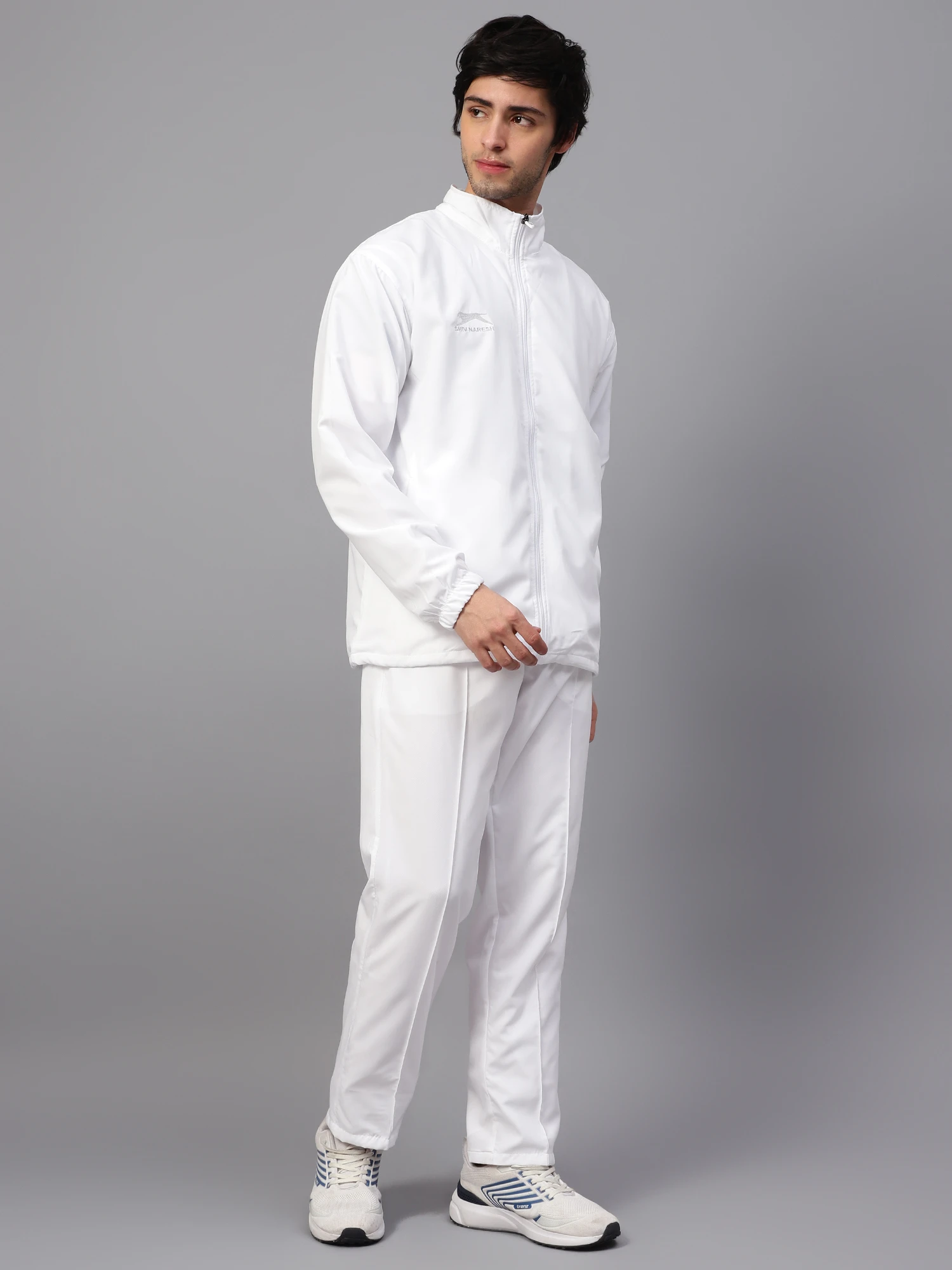 Men's white tracksuit set by Shiv Naresh