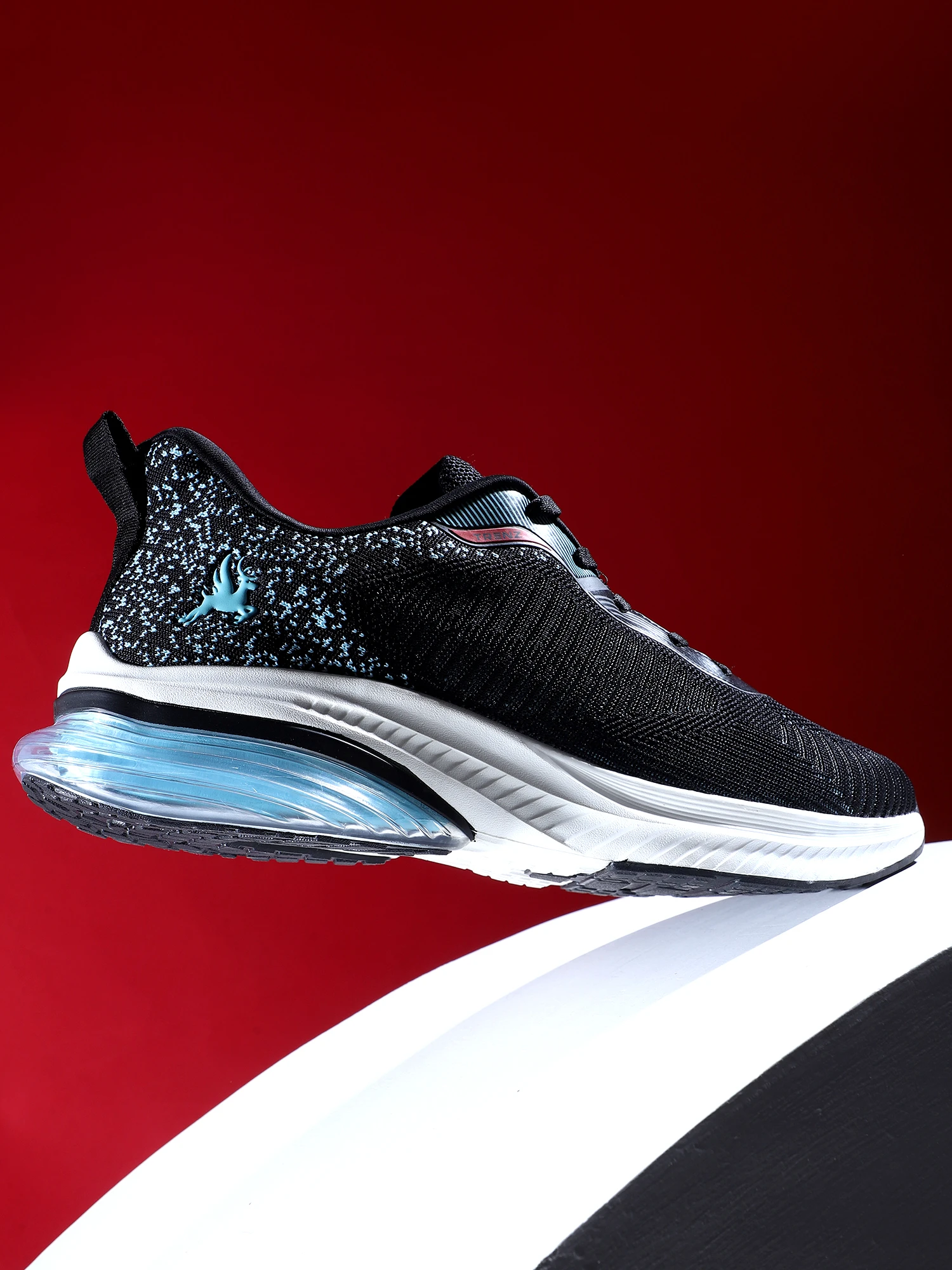 White & Sky Blue lace-up sports shoes – Shiv Naresh