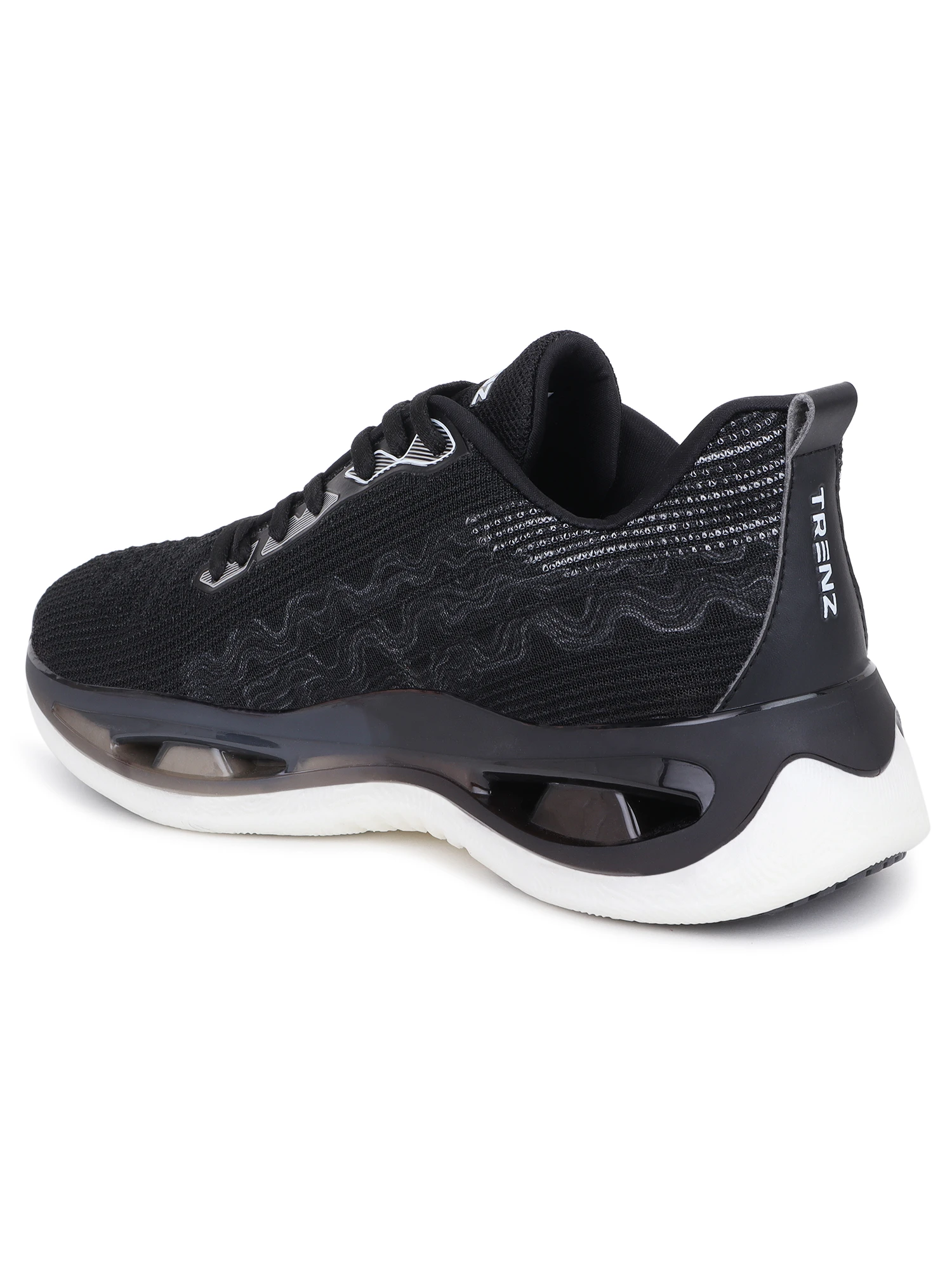 Black lace-up sports shoes for men – Shiv Naresh