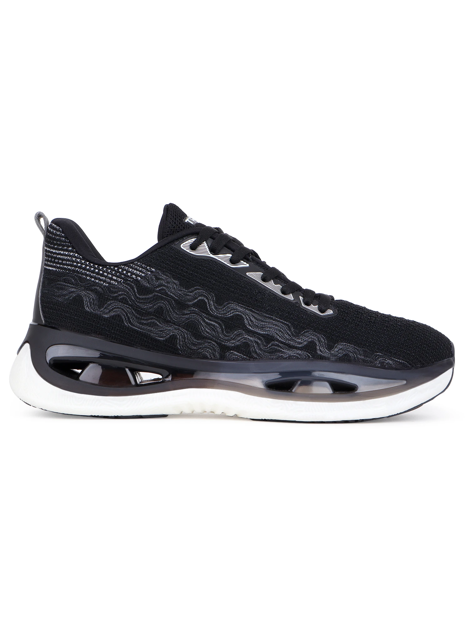Black lace-up sports shoes for men – Shiv Naresh