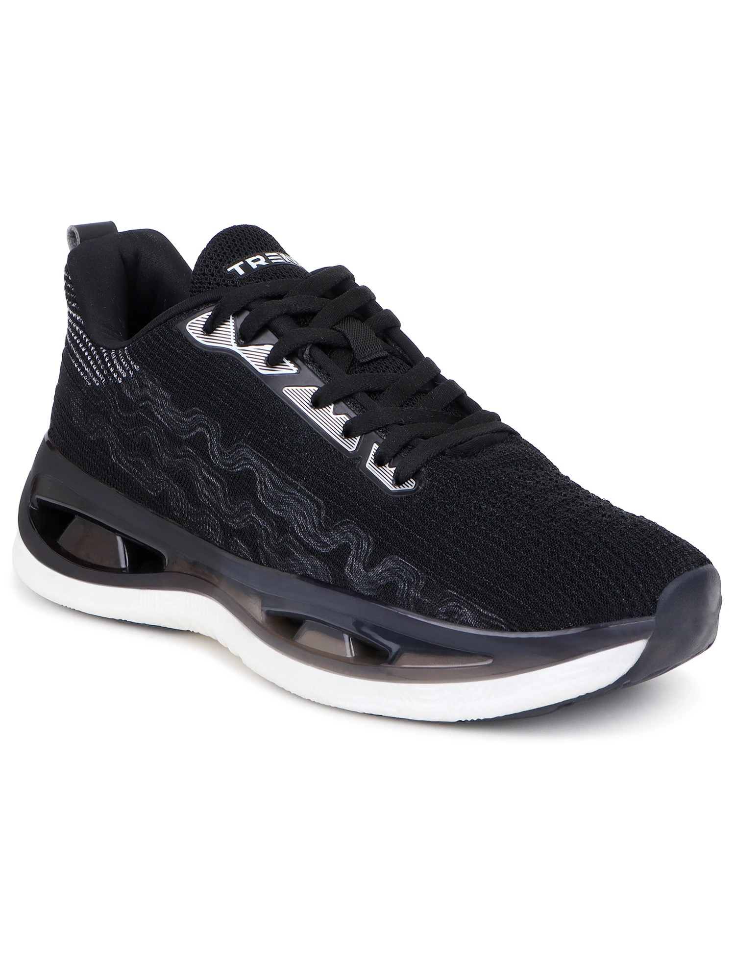 Black lace-up sports shoes for men – Shiv Naresh