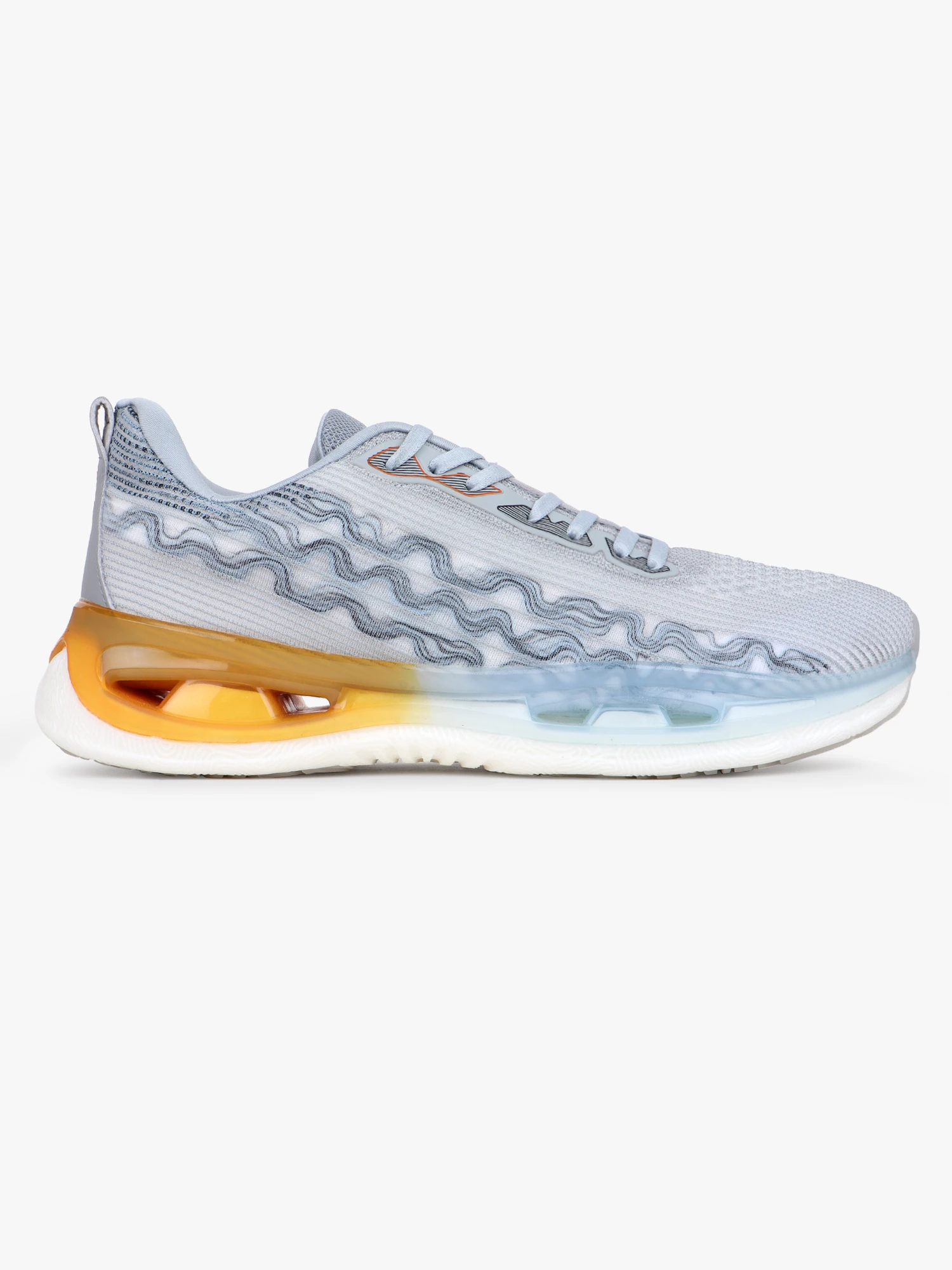 Grey lace-up sports shoes for men – Shiv Naresh