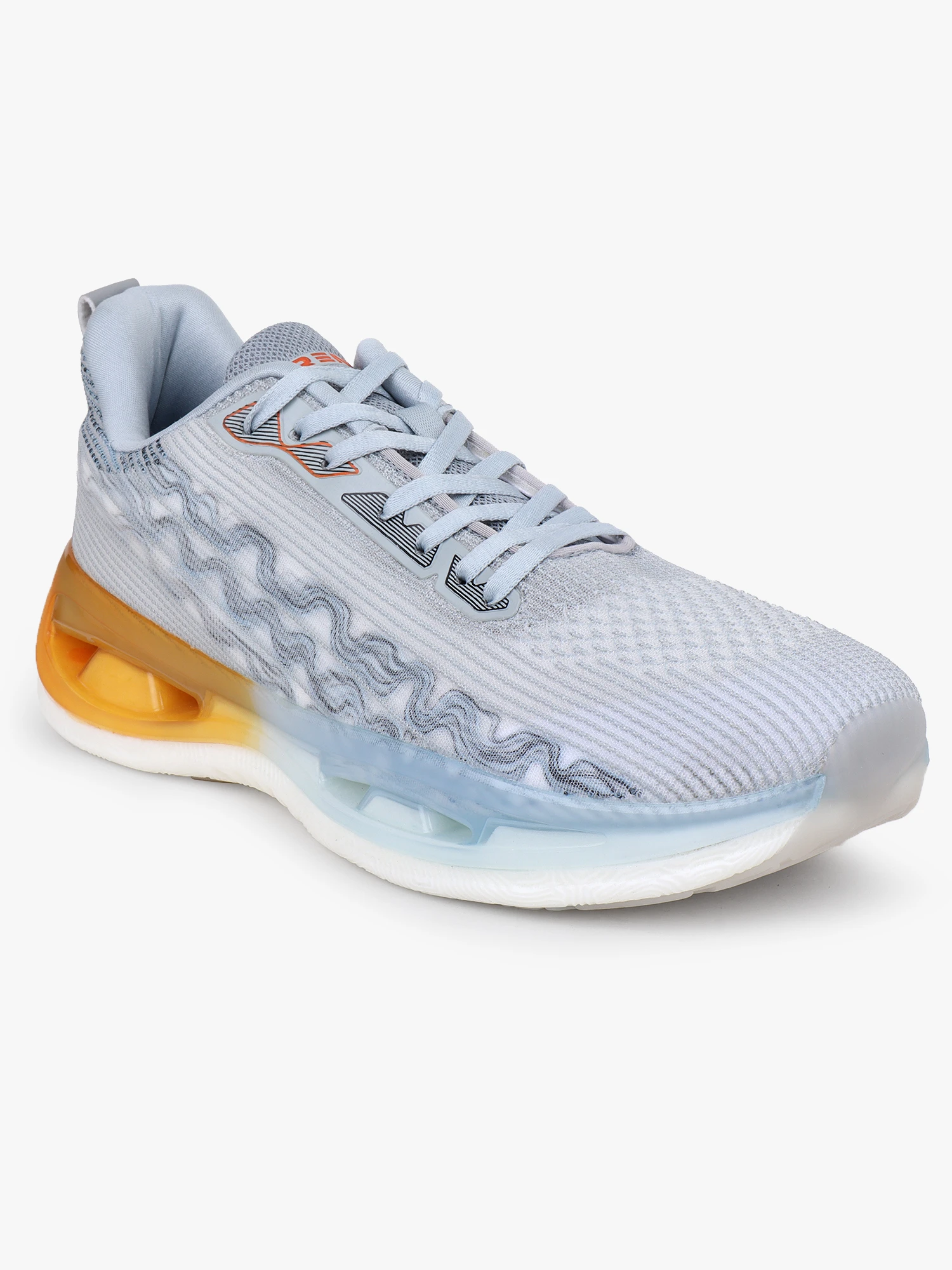 Grey lace-up sports shoes for men – Shiv Naresh