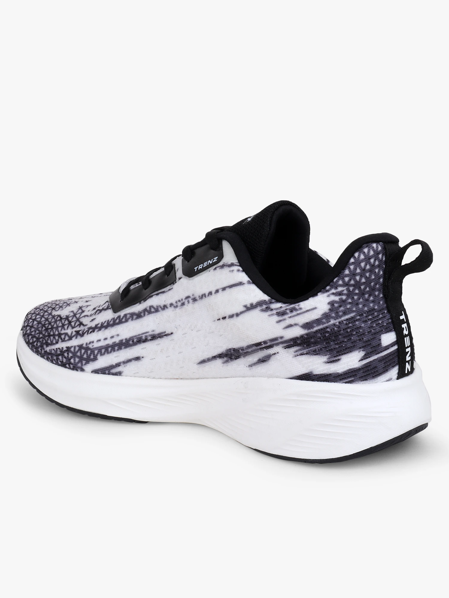 Men's Black and White Lace-Up Shoes by Shiv Naresh