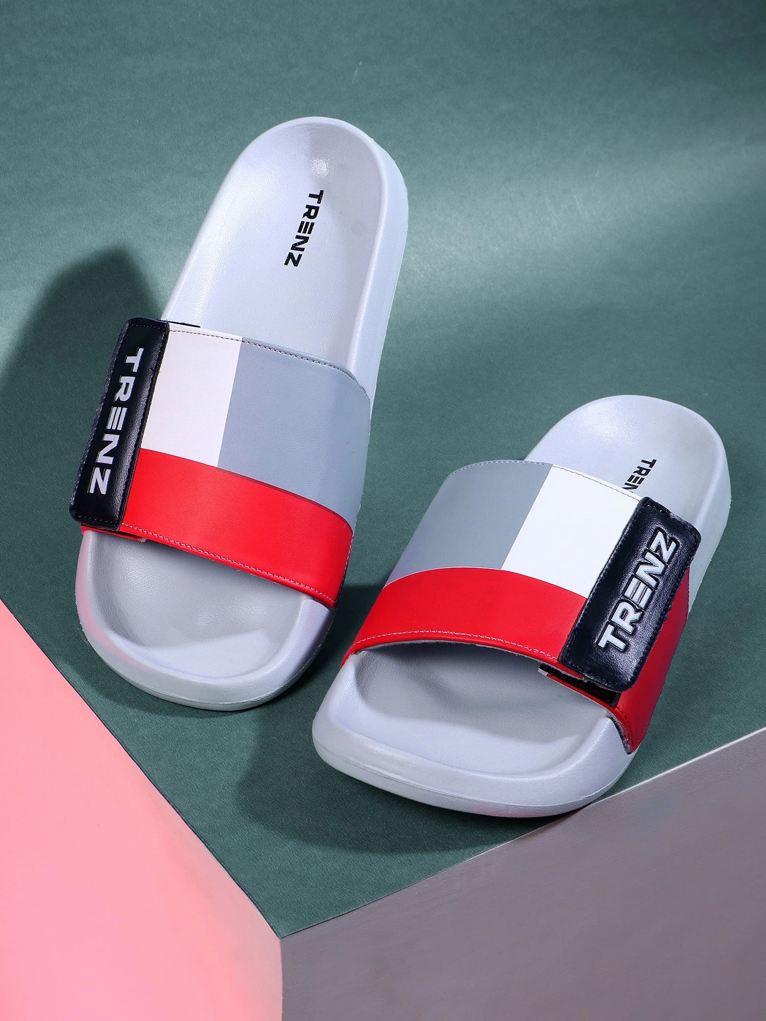Light grey men's slip-on Slippers for men
