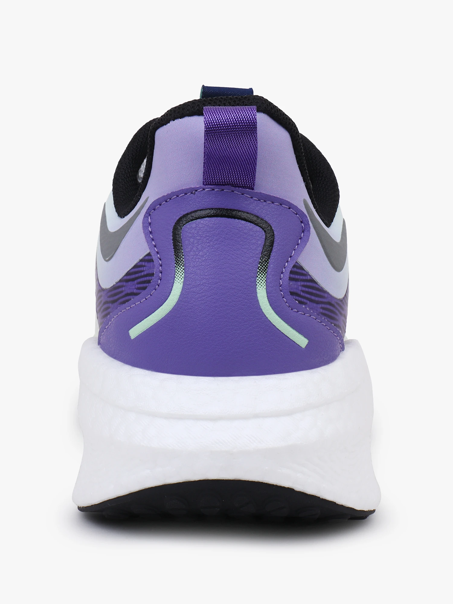 Men's lace-up shoes in purple and green