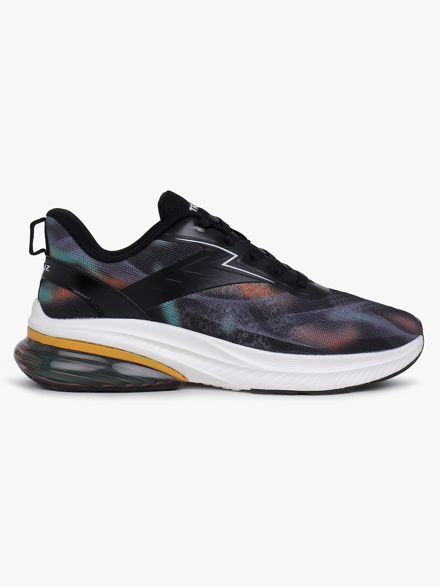 Black and purple men’s lace-up training shoes Shiv Naresh