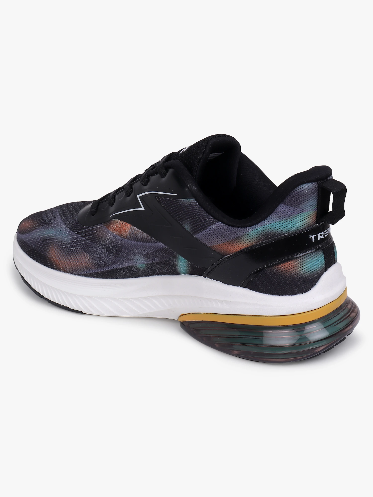 Black and purple men’s lace-up training shoes Shiv Naresh