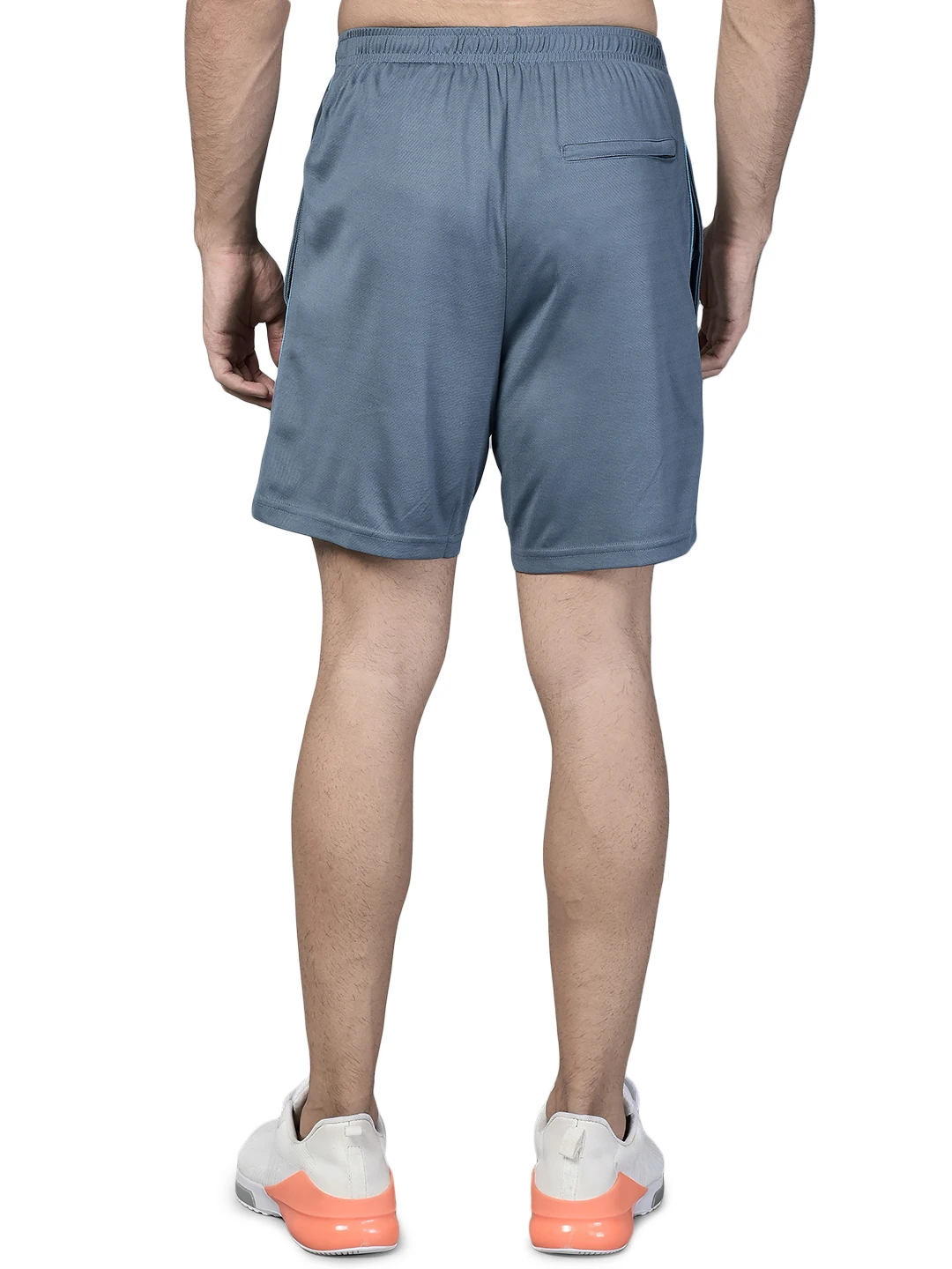 Polysquare Dark Grey Cyan Sports Shorts for men