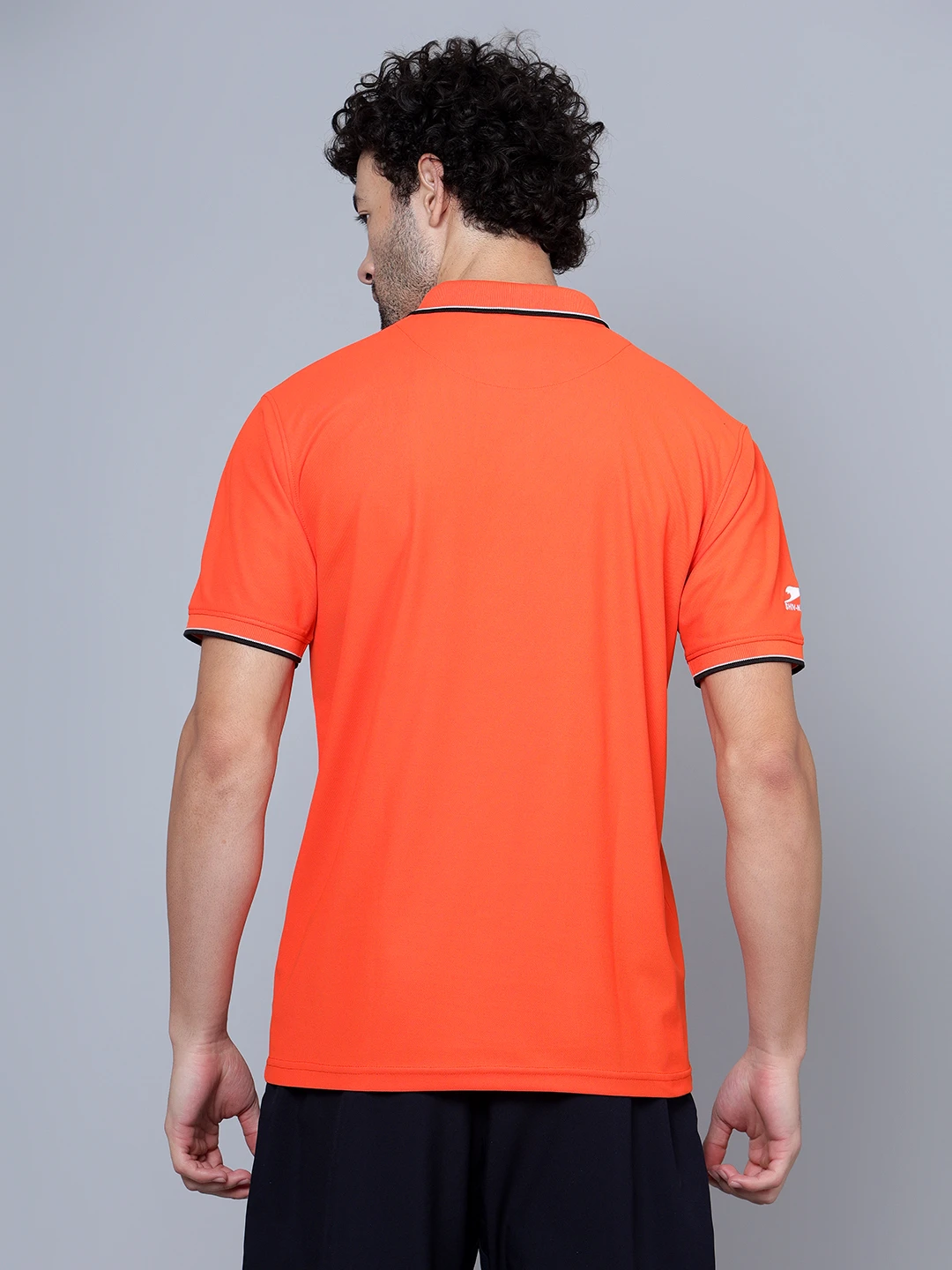 Men's Rust DualHue Tipped Polo T-Shirt