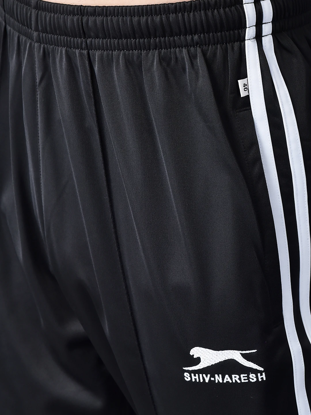 Black and White Essential Training Trackpants Men