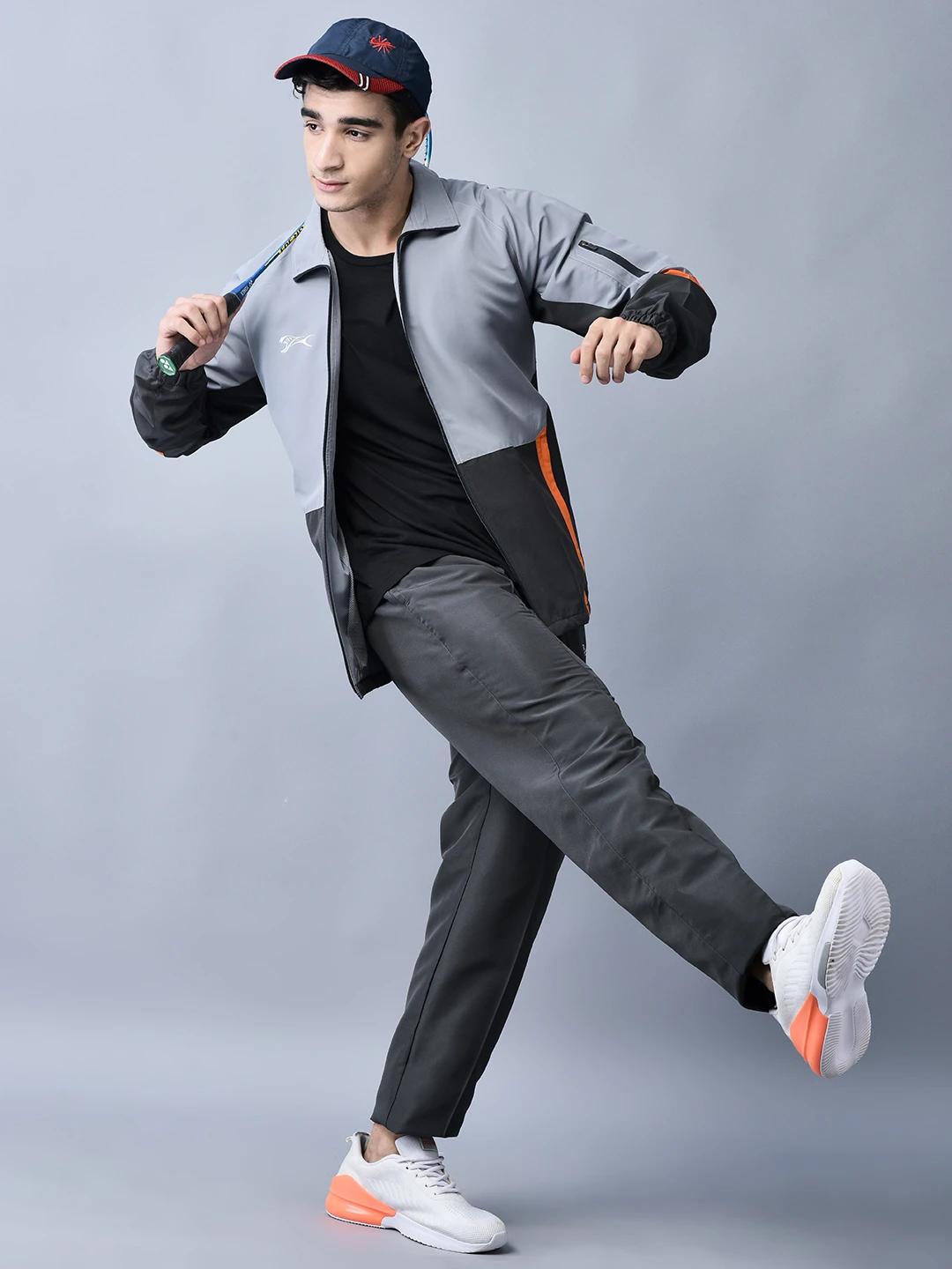 Shivnaresh Running Grey Track Suit for men