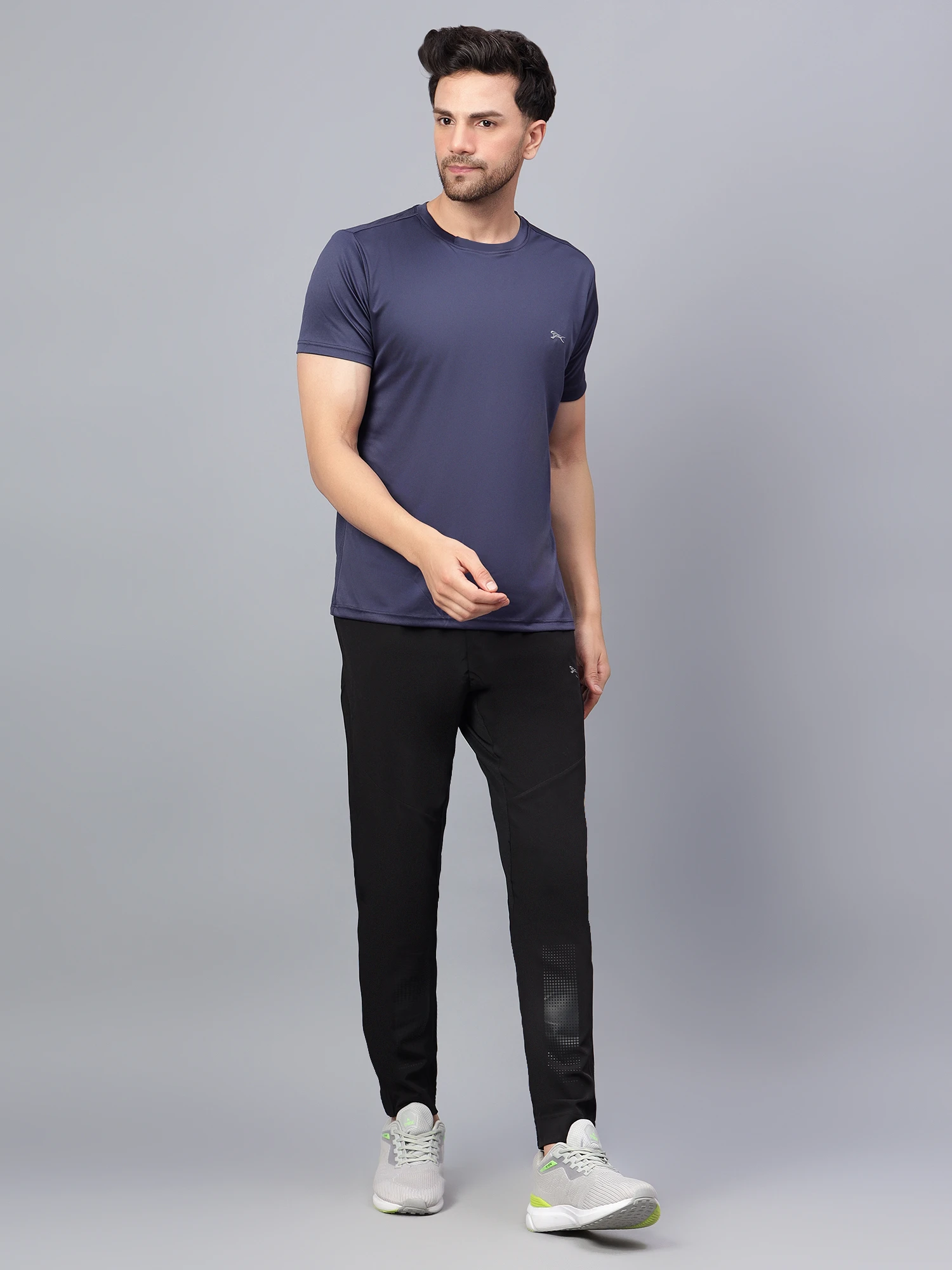 Men’s Navy Blue Cotton Round Neck T-Shirt – Core Collection Shiv Naresh