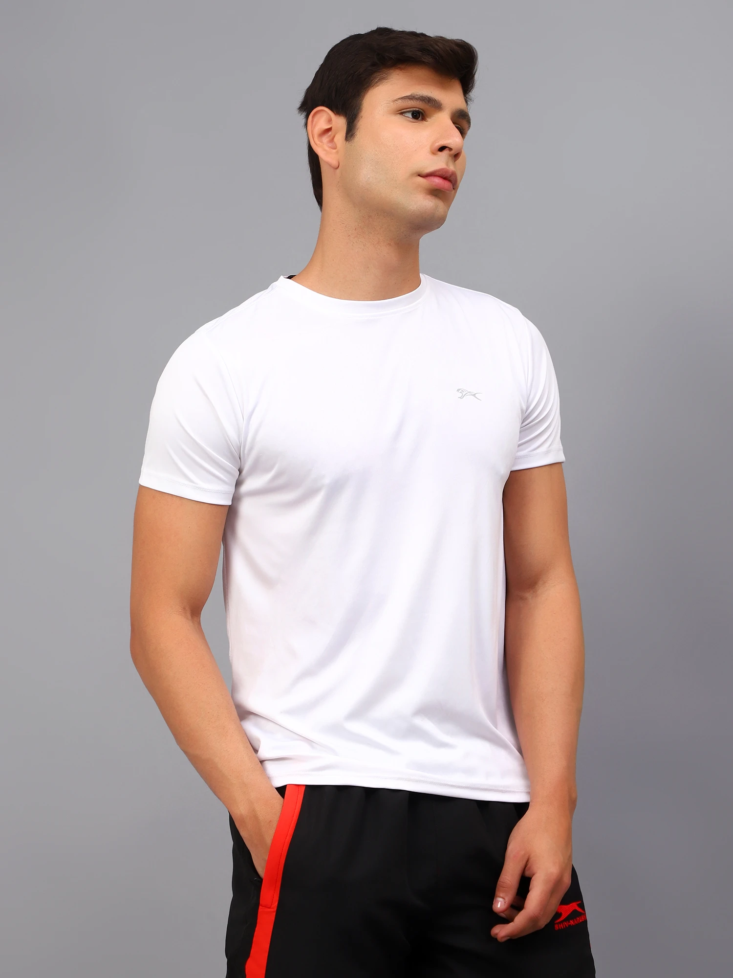 Men’s White Round Neck Cotton T-Shirt – Core Collection by Shiv Naresh
