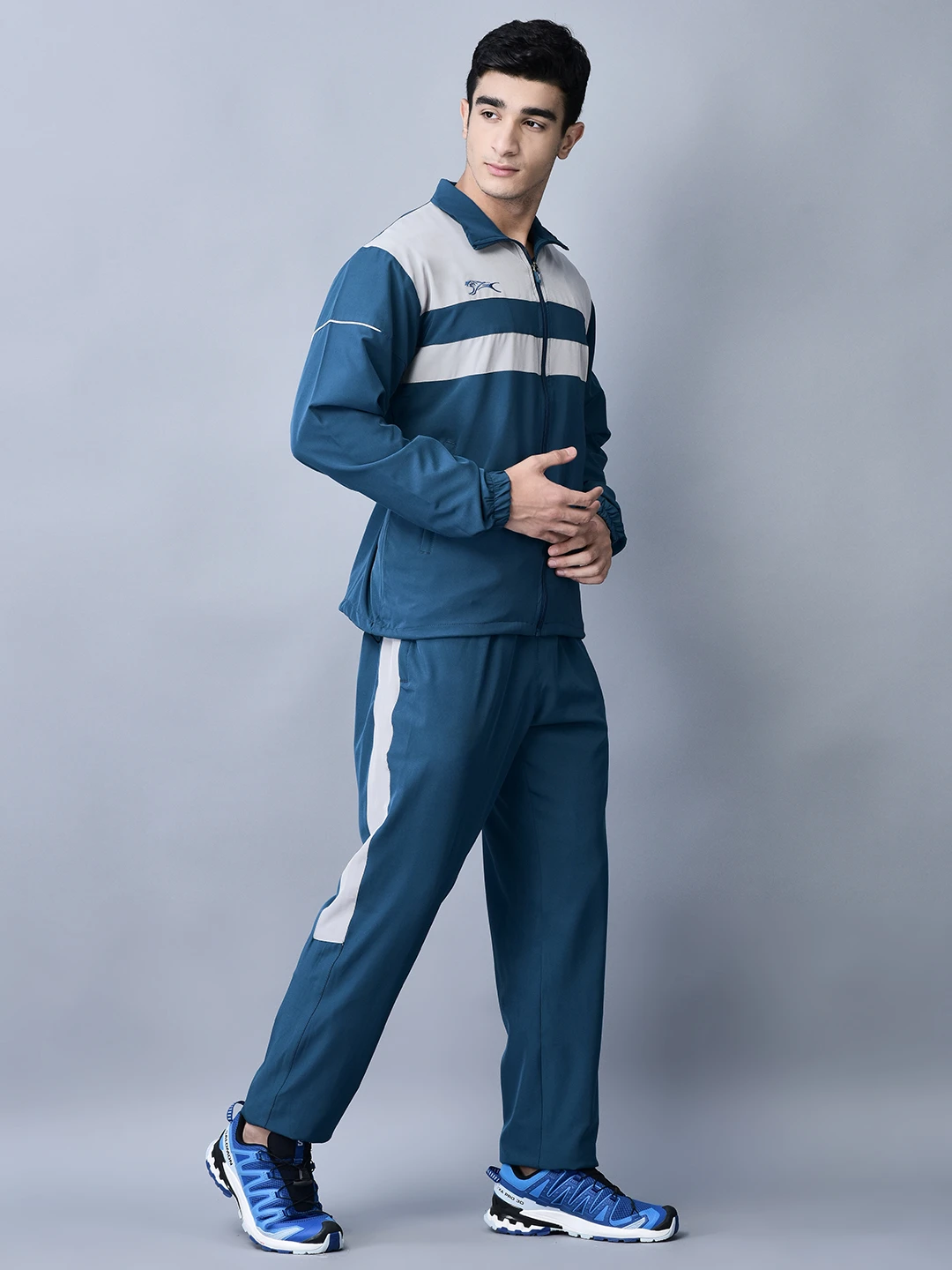 Shivnaresh Running Airforce Blue Track Suit for men