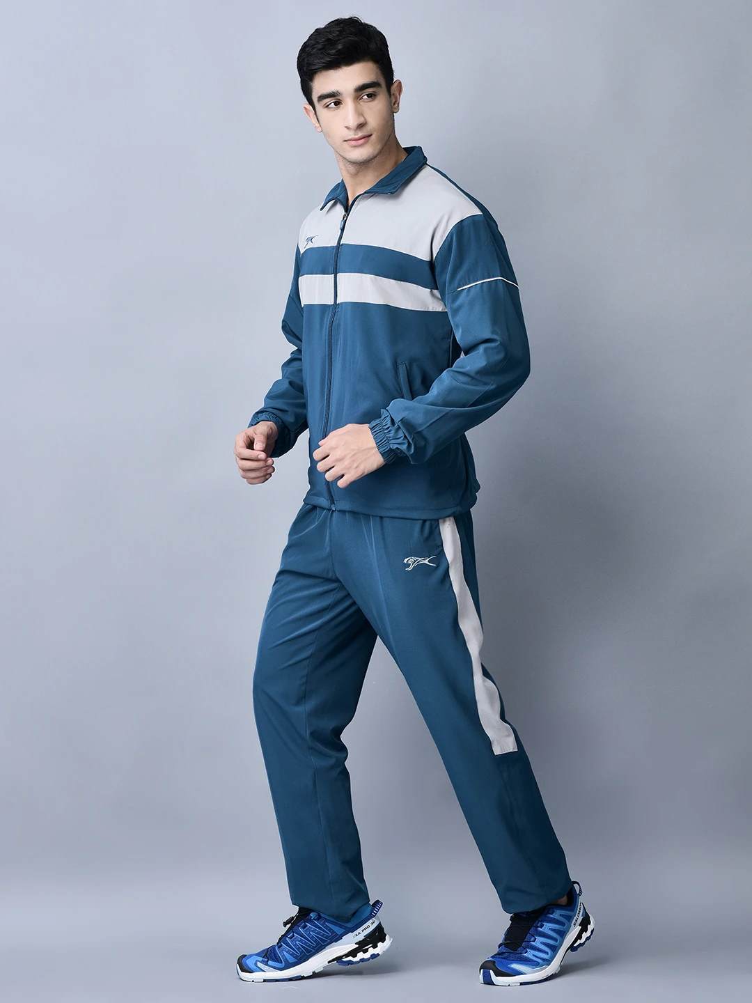 Shivnaresh Running Airforce Blue Track Suit for men