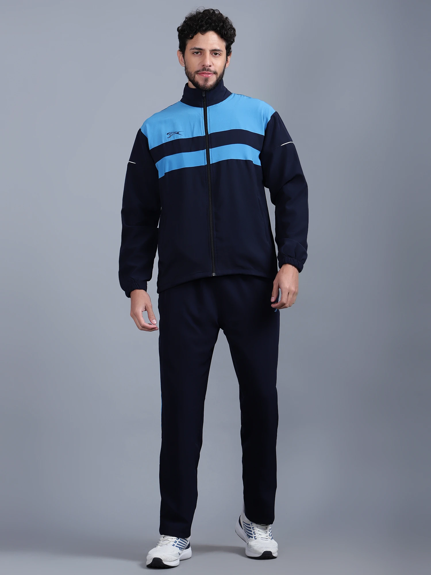 Navy/Cyan/White