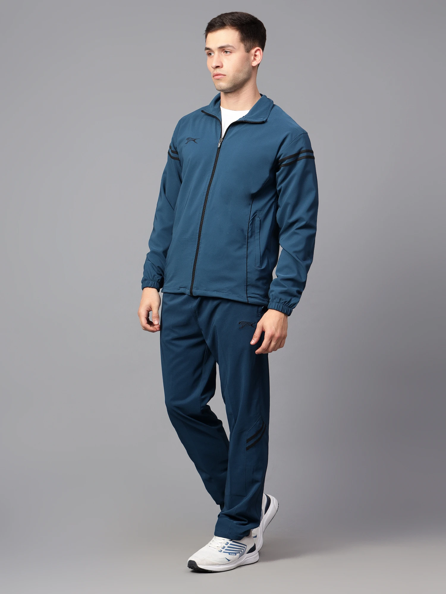Buy Men's sports tracksuit in airforce blue online - Shivnaresh