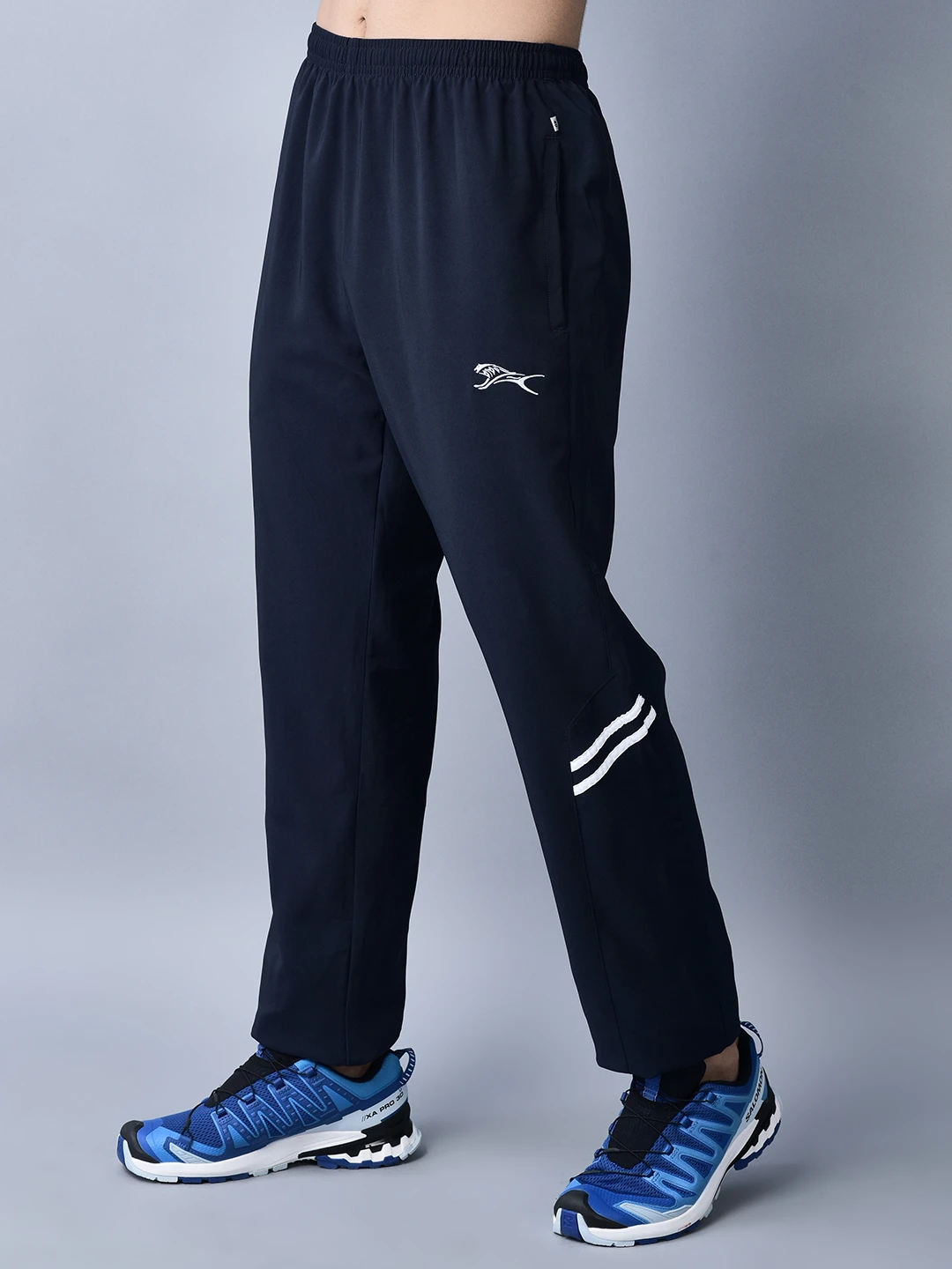 Buy Men's sports tracksuit in navy blue online - Shivnaresh
