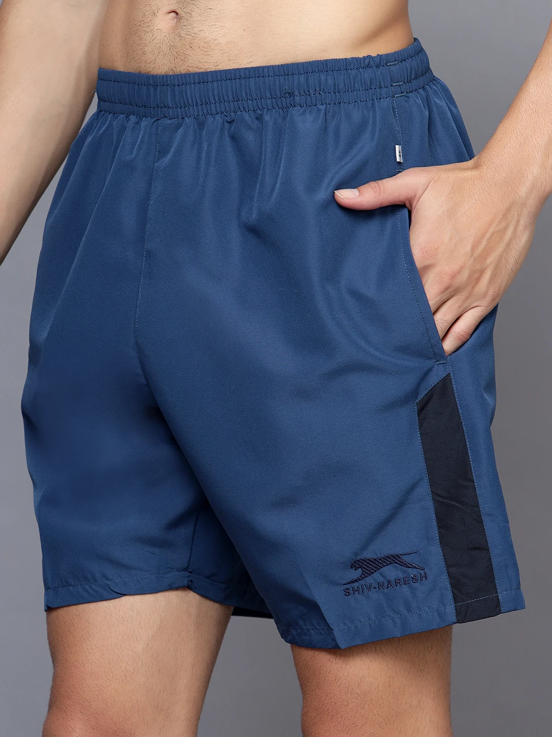 Airforce Navy Blue Shiv Naresh Running Shorts for men