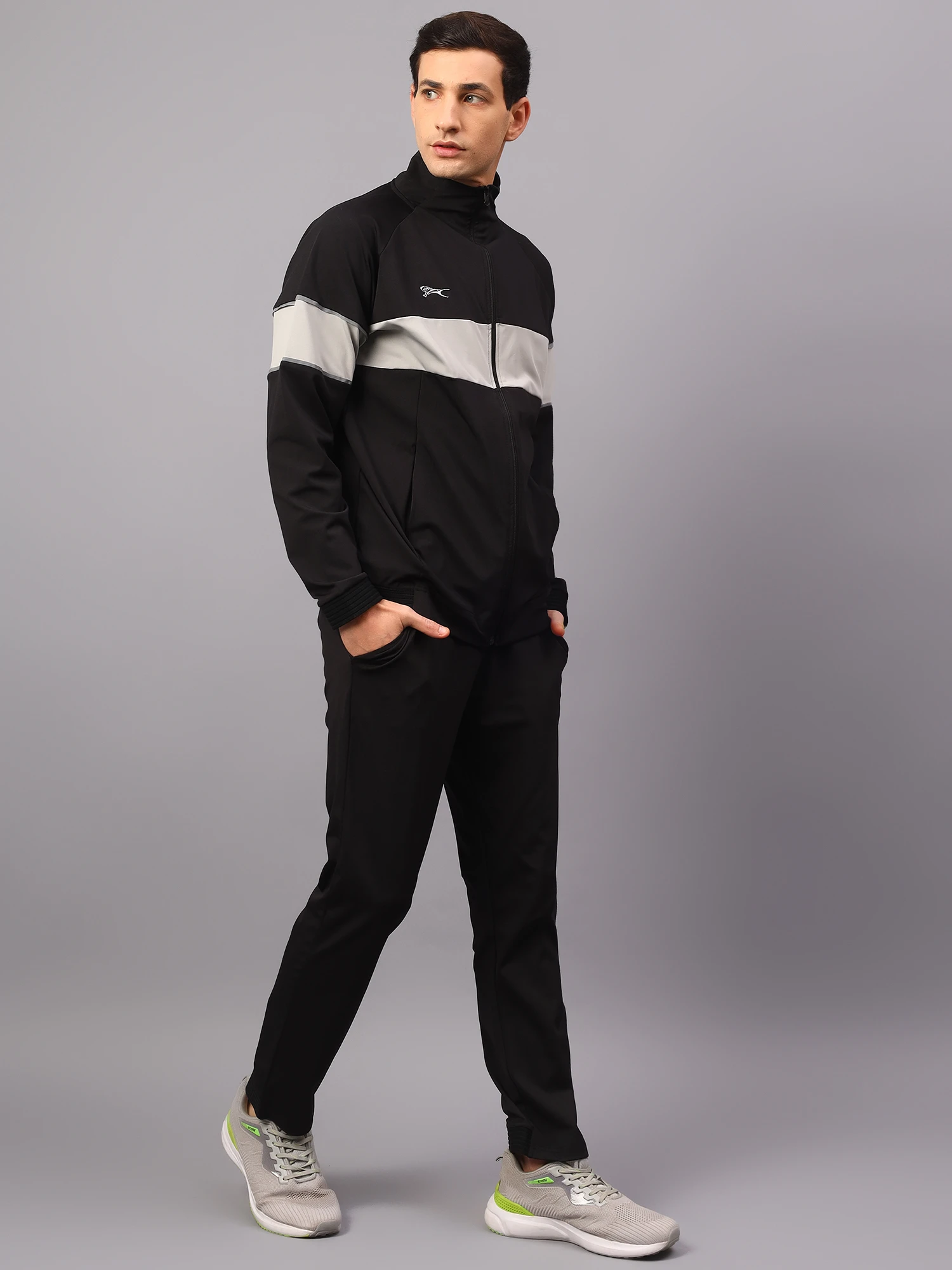 Men's tracksuit in Black by Shiv Naresh