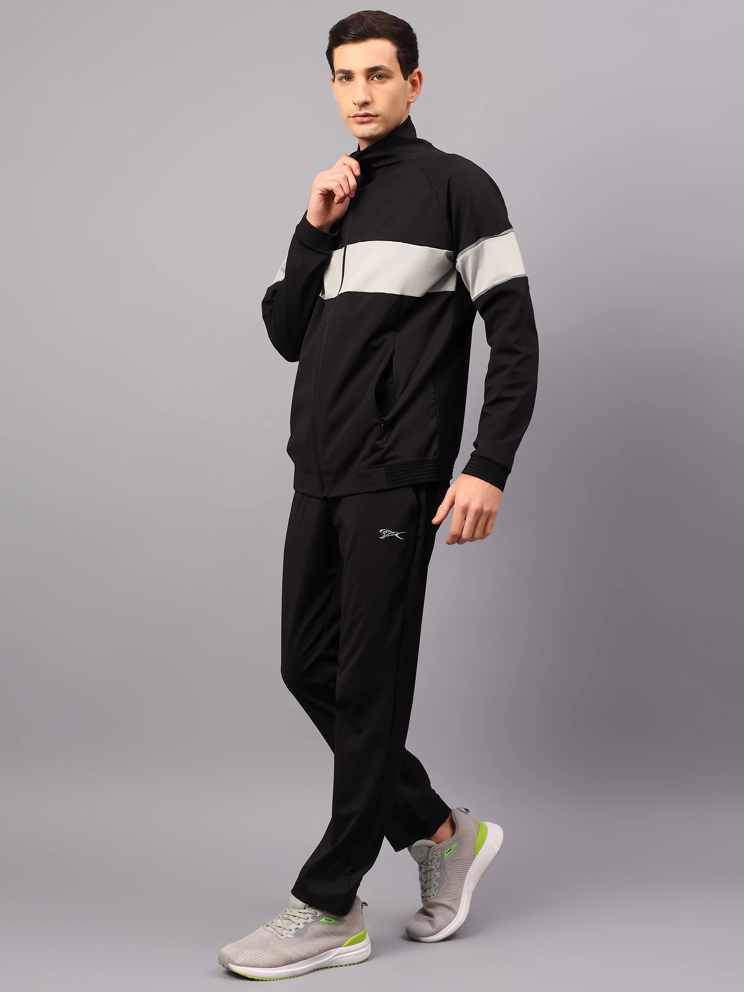 Men's tracksuit in Black by Shiv Naresh