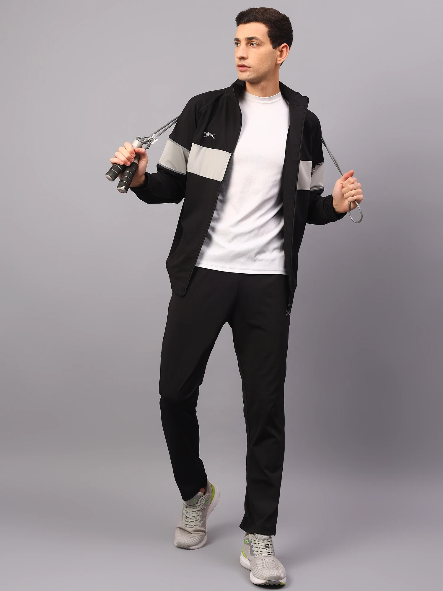 Men's tracksuit in Black by Shiv Naresh
