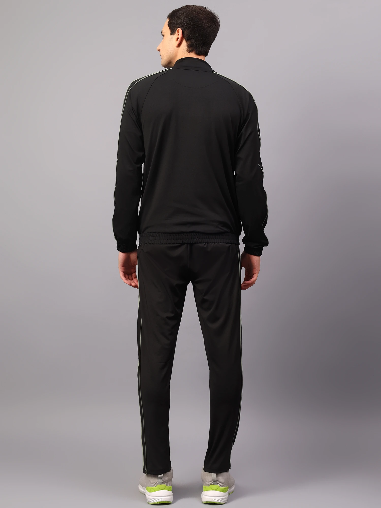 Men's black saige green casual tracksuit
