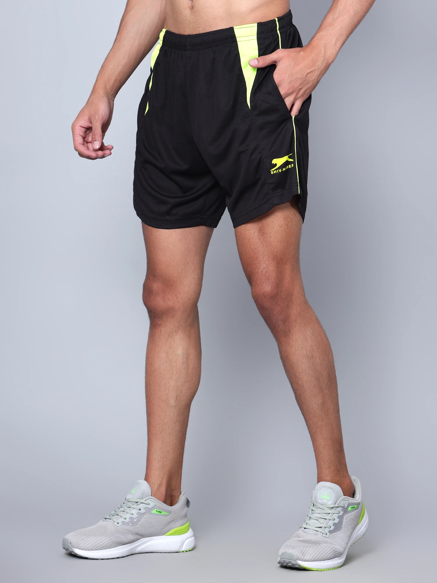 Black F.Scent Shiv Naresh Extreme Sports Shorts for men