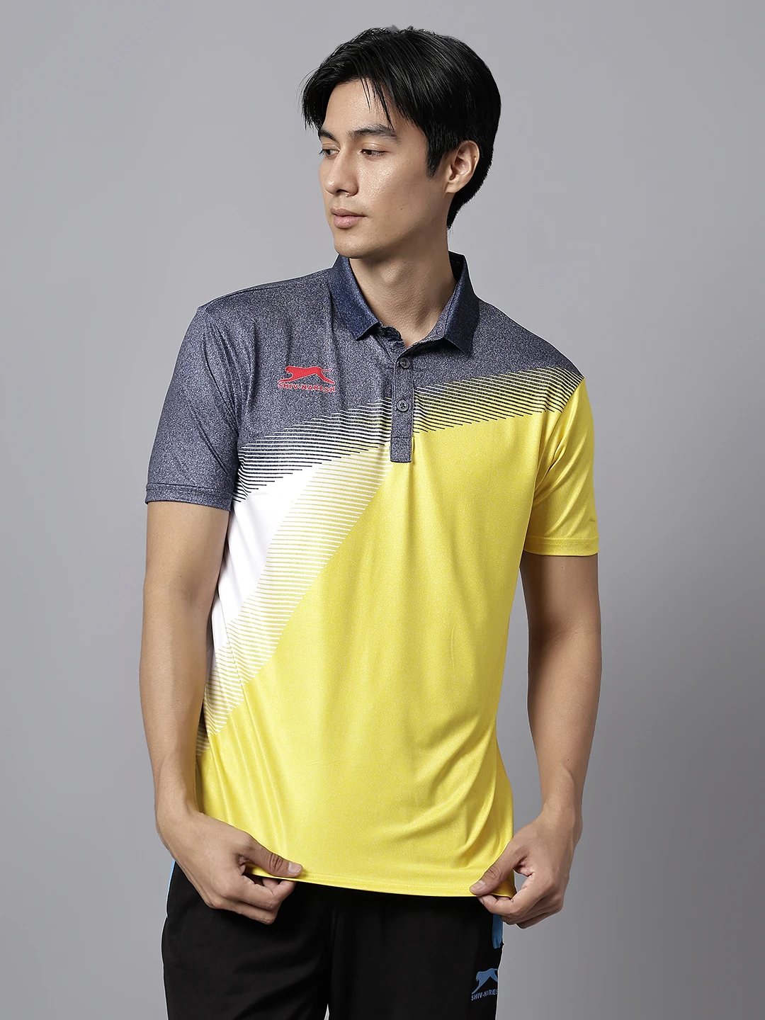 Yellow/Dark Grey/White