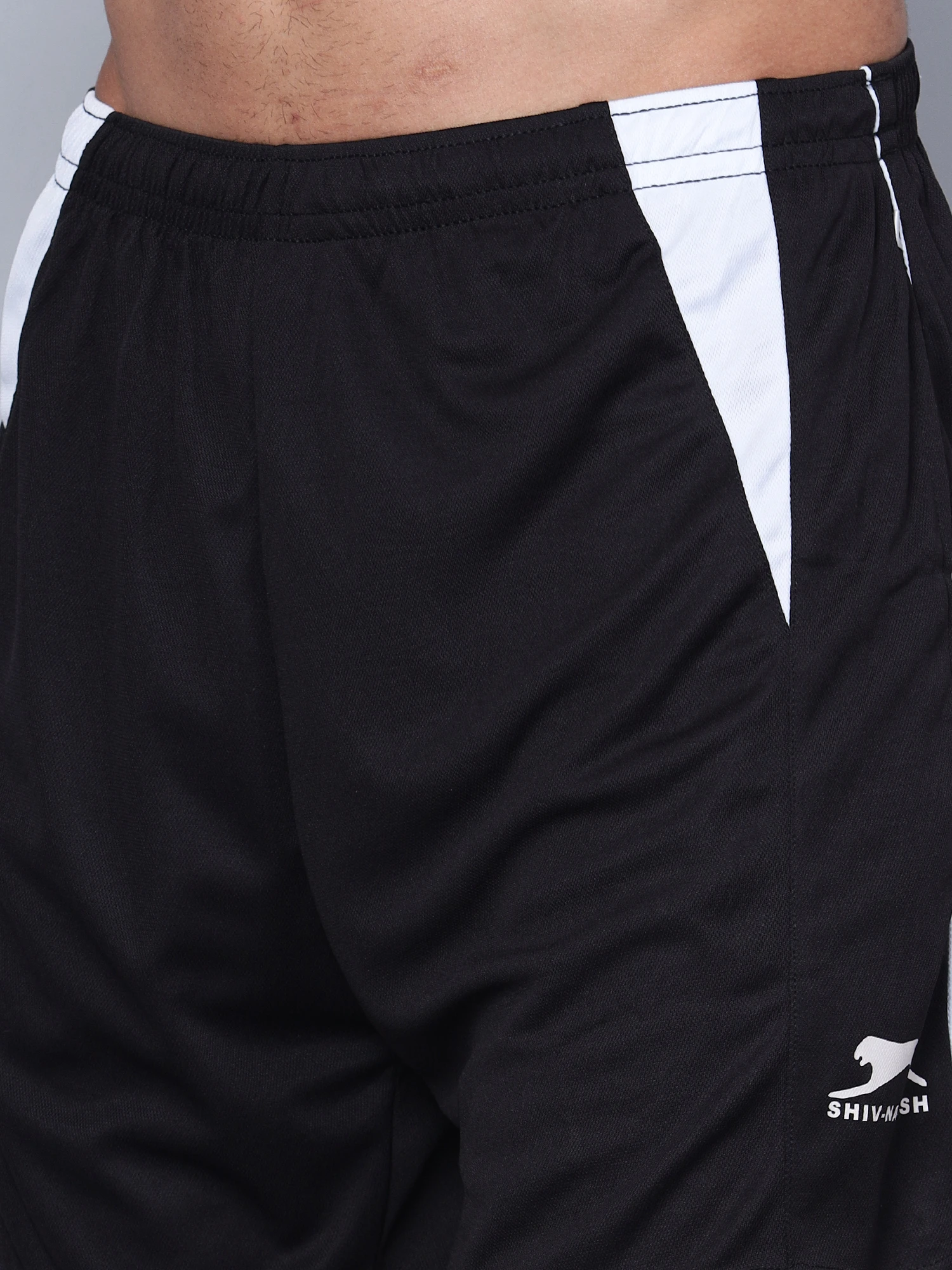 Navy Blue White Shiv Naresh Extreme Sports Shorts for men