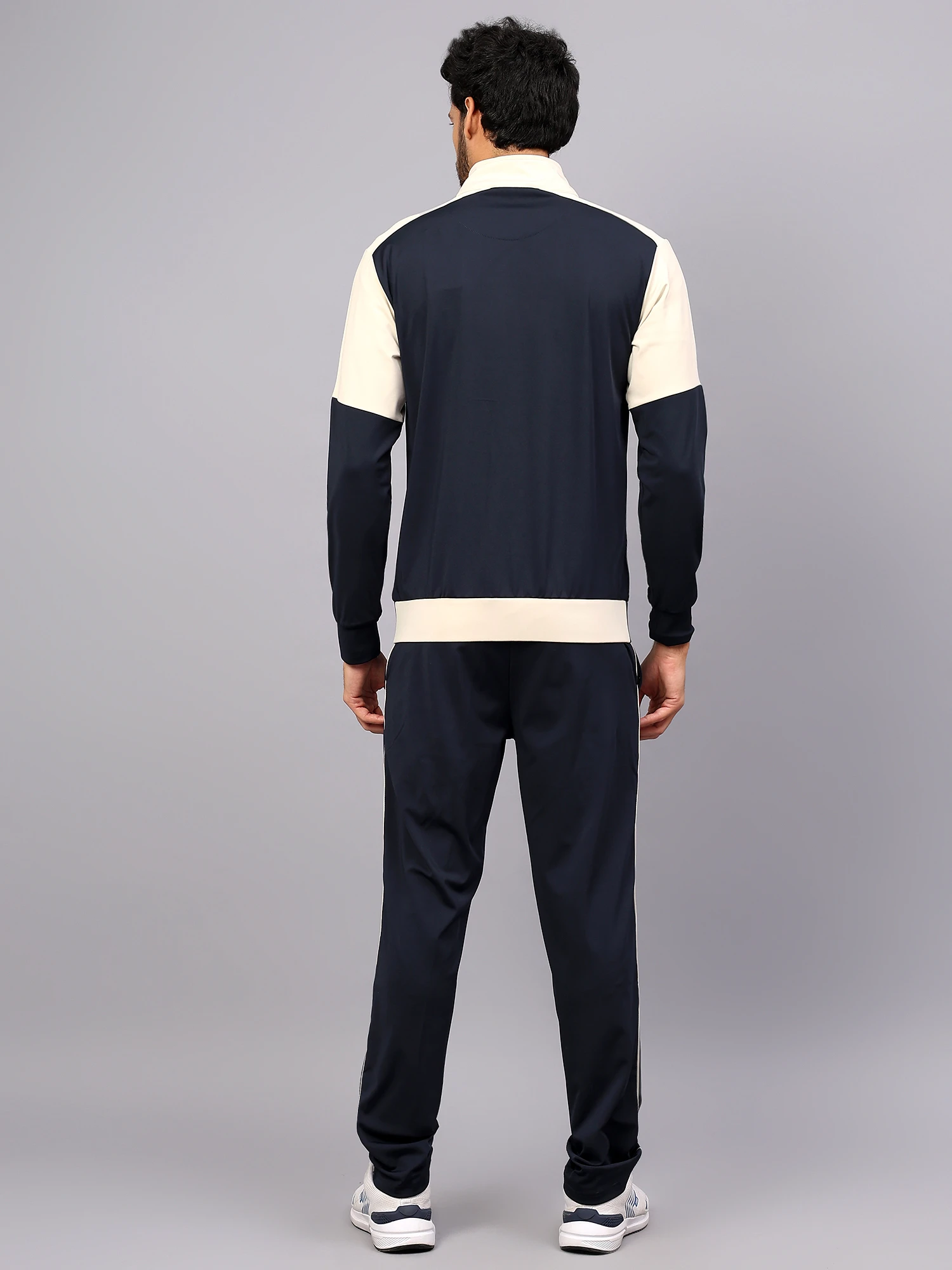Navy Blue/Sand men’s tracksuit by Shiv Naresh