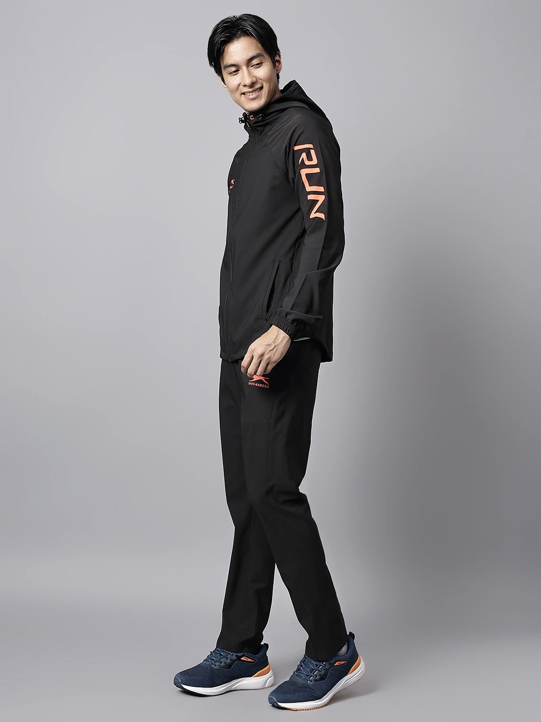 Shiv Naresh Black Training Tracksuit for Men