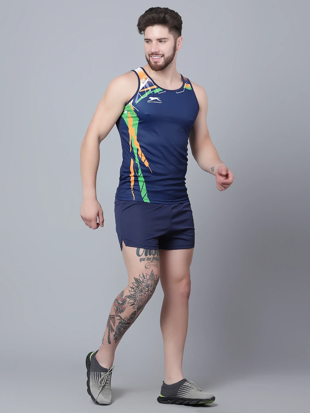 Navy Blue Game Athletic Set for men in India