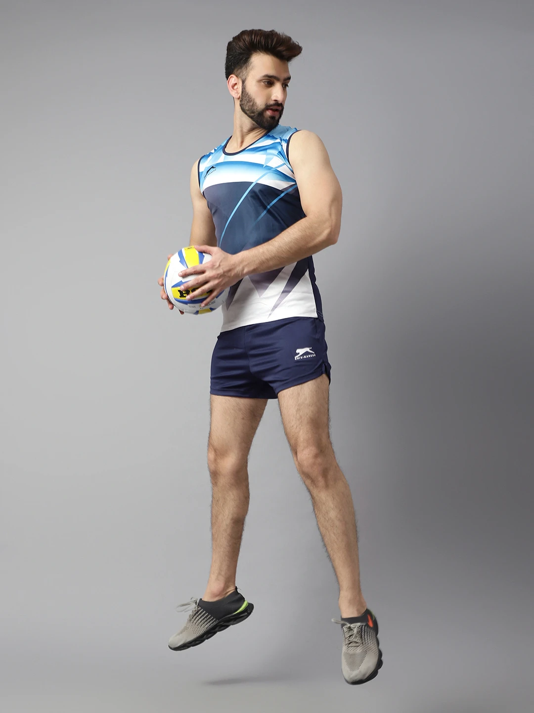 Navy Blue game athletic set for men