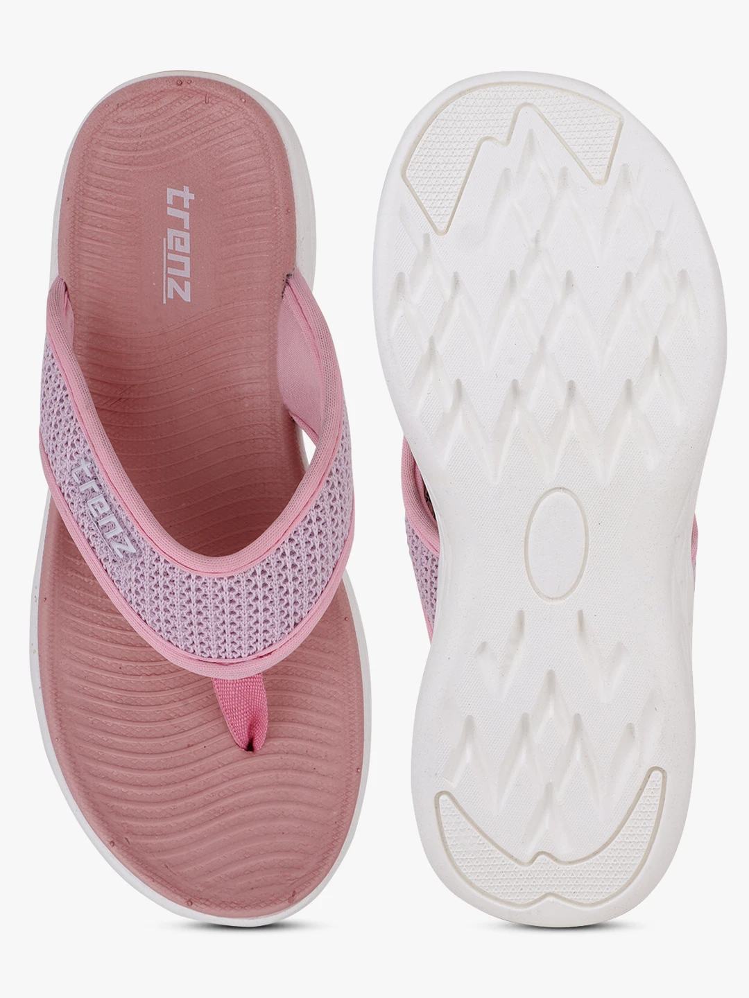 Women's Baby Pink slip-on slippers by Shiv Naresh