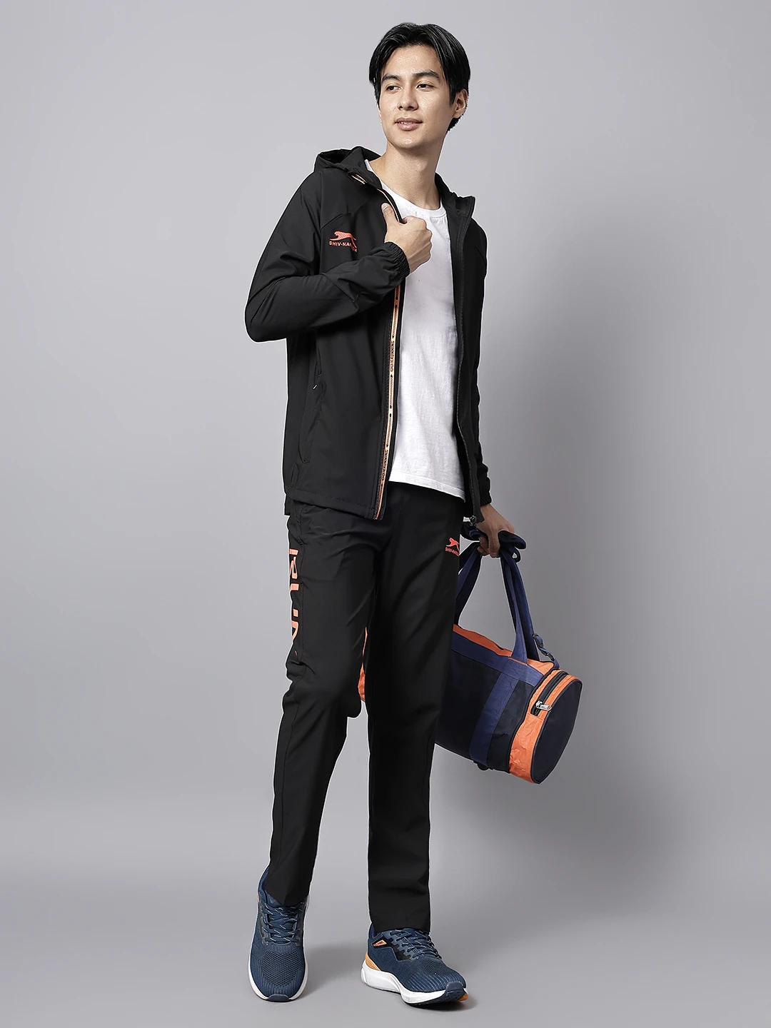 Shiv Naresh Black Training Tracksuit for Men