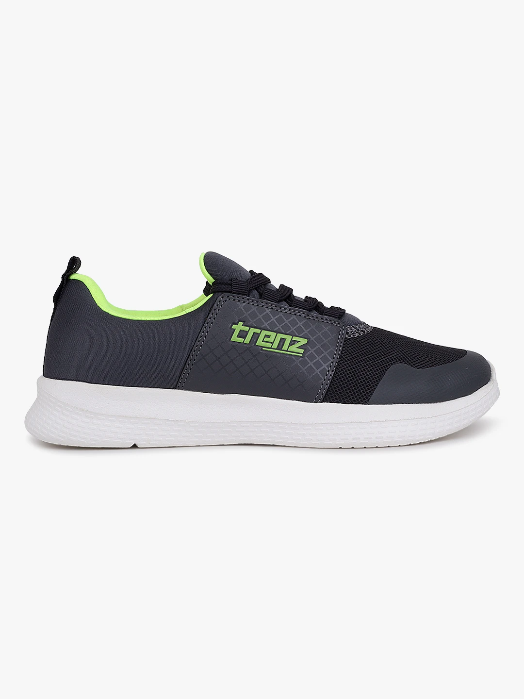 Grey Neon Green Women’s Lace-Up Sports Shoes Shiv Naresh