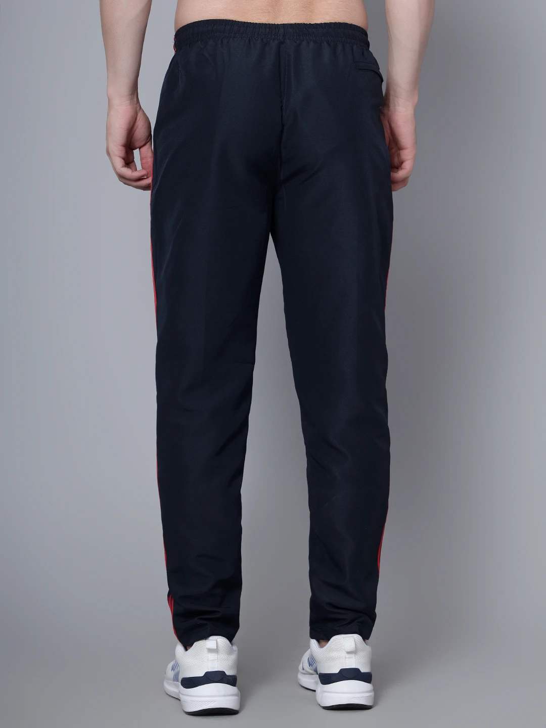 Navy Blue Red Shiv Naresh Sports Track Pants for men